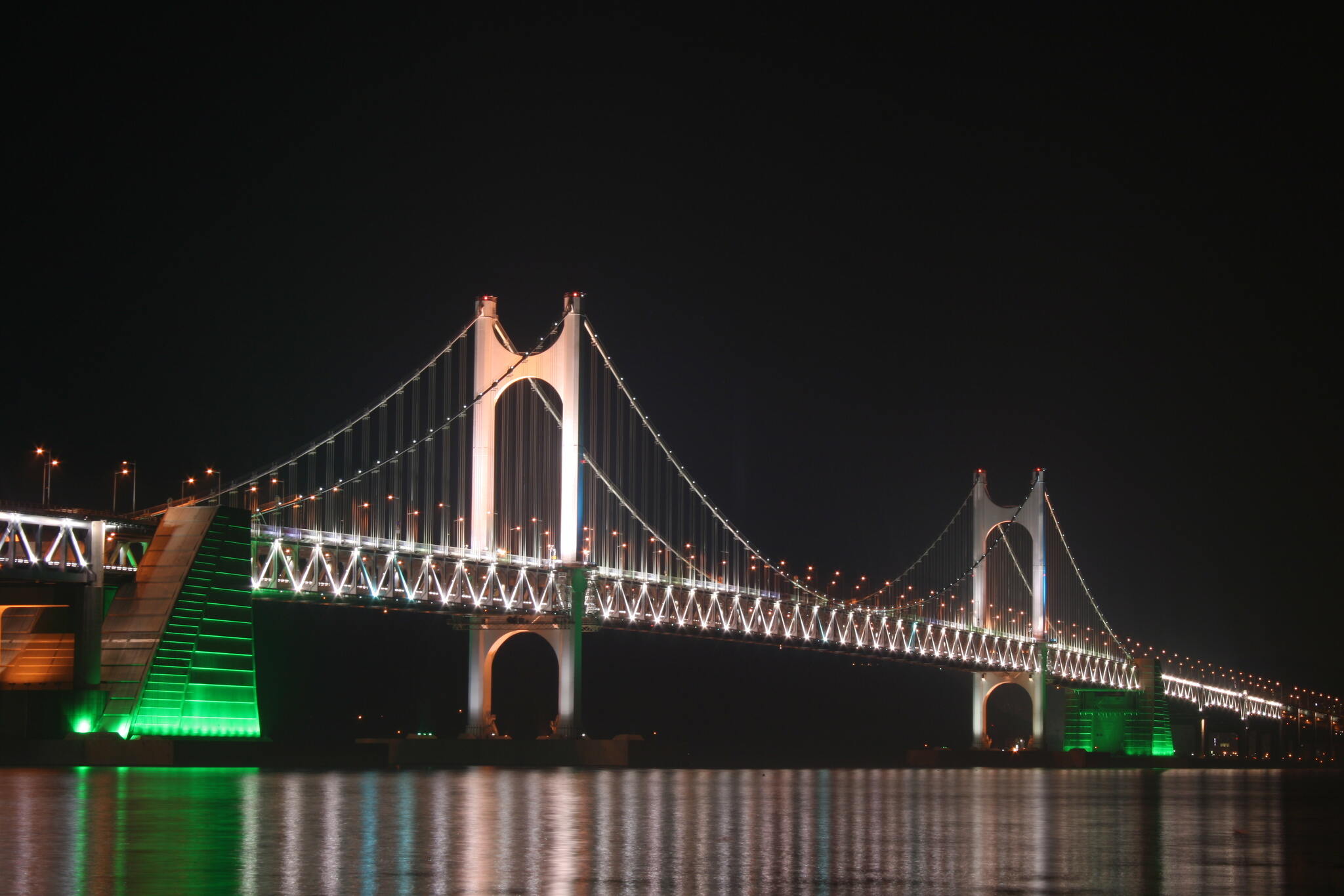 Gwangan Bridge at night