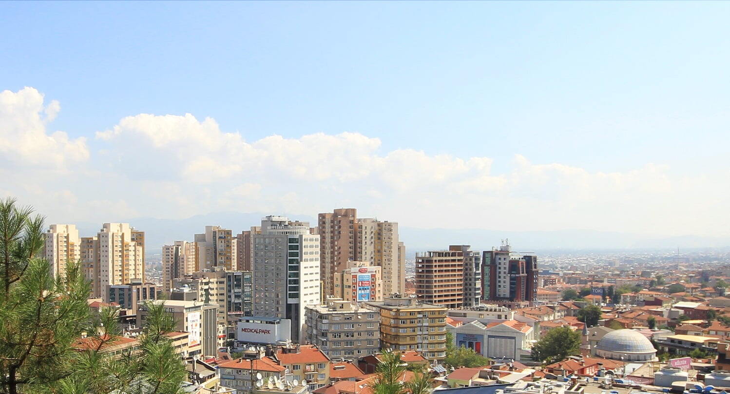 Bursa - Bursa city center in turkey