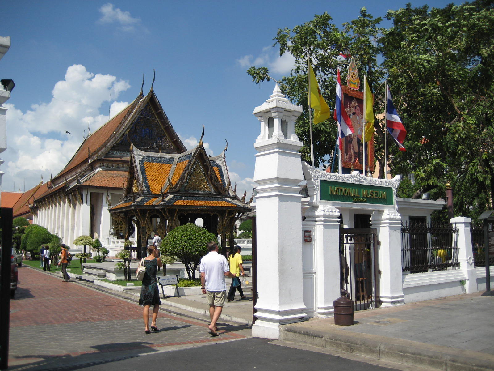 National Museum, Bangkok, Buddhaisawan Chapel in the background