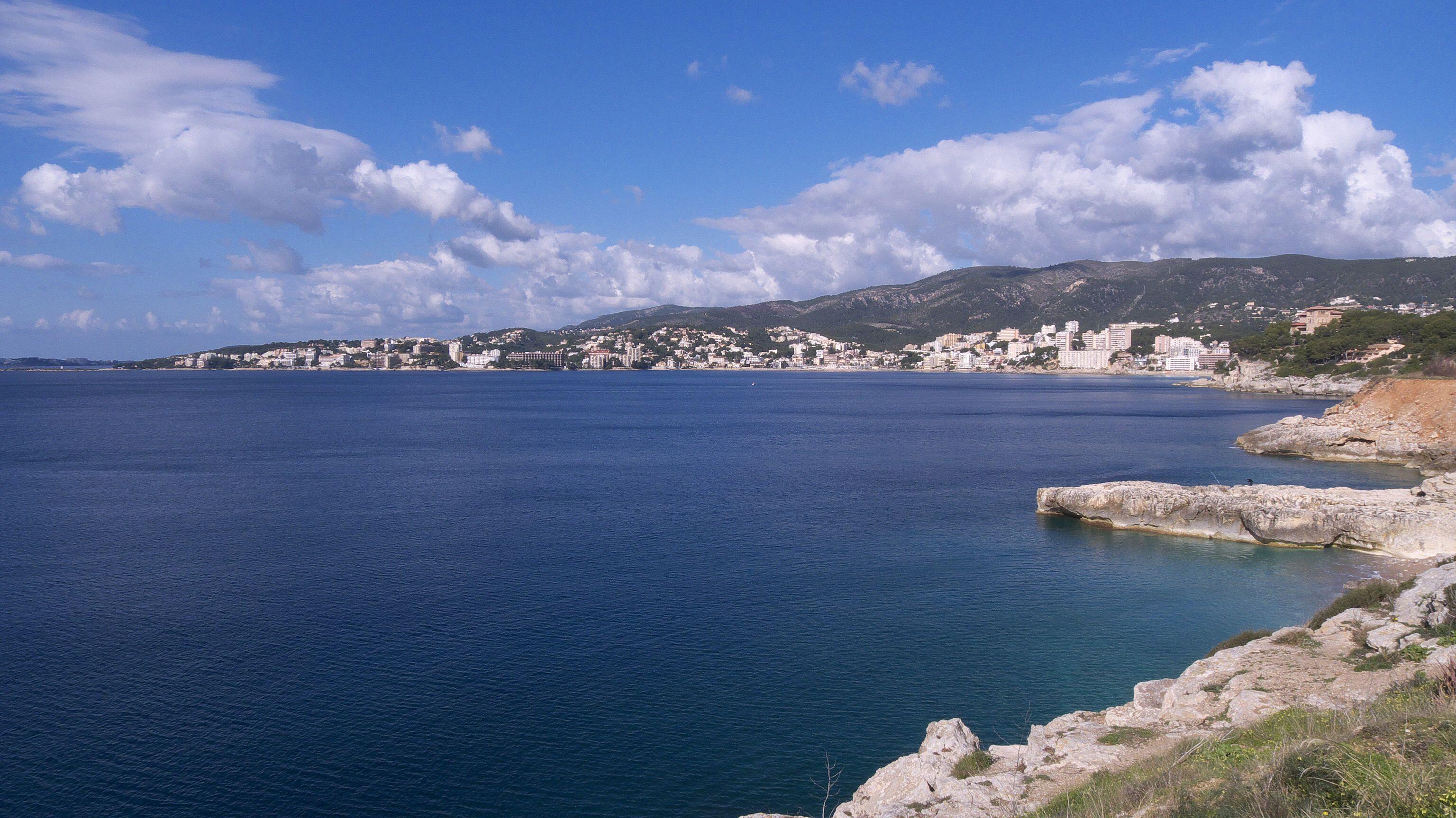 Panorámica de la Cala Major de Palma de Mallorca