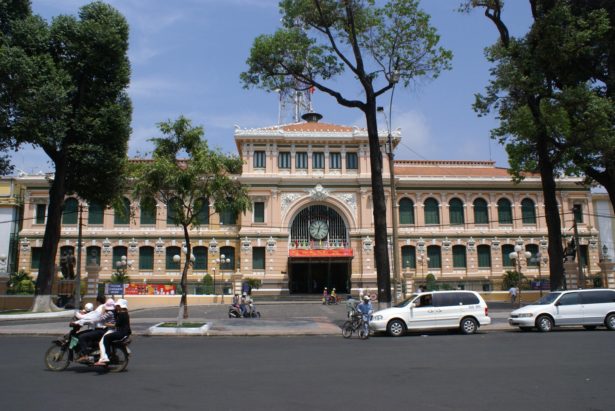 Outside the Central Post Office in Ho Chi Minh City, Vietnam.