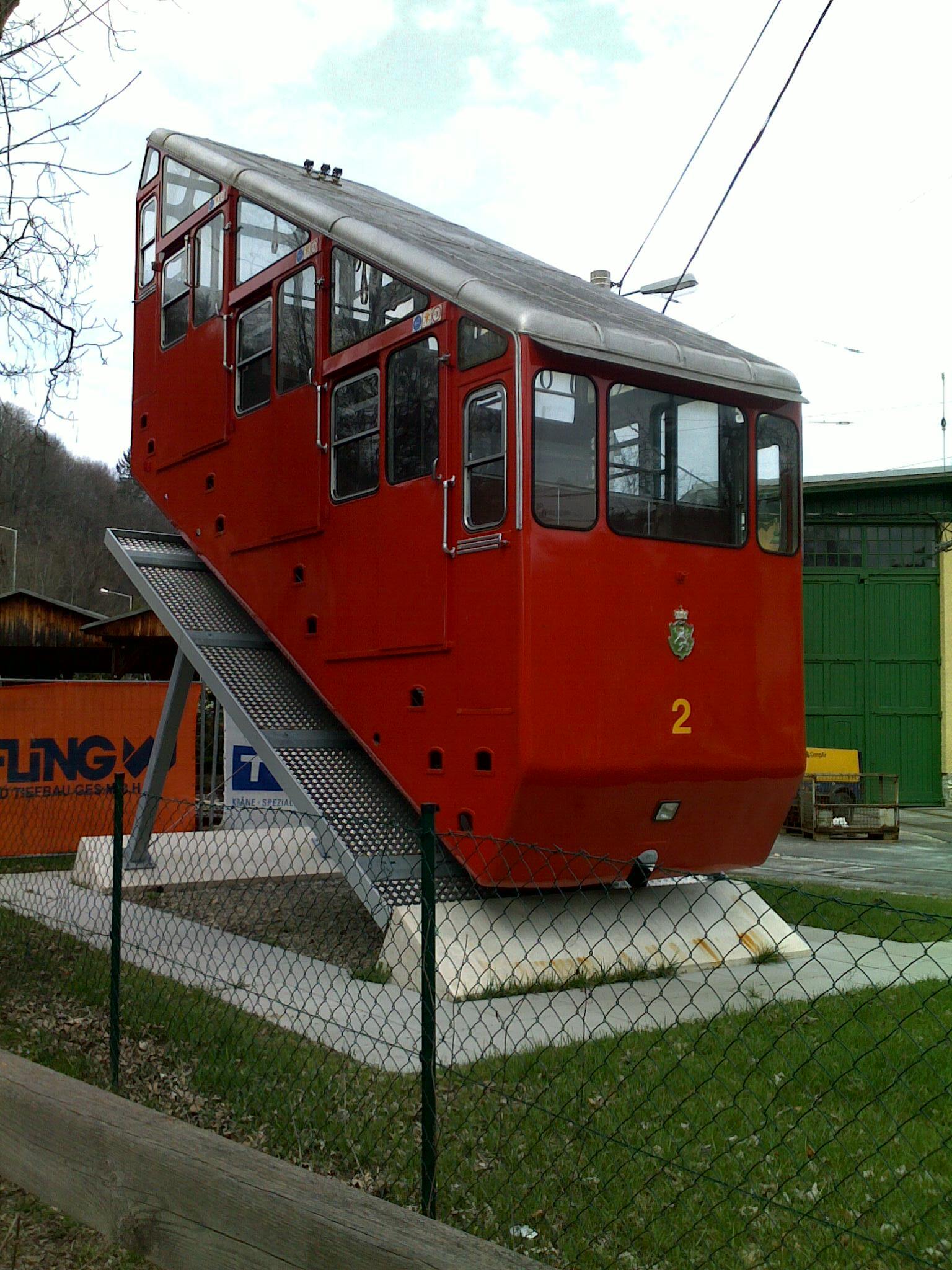 Altes Modell der Grazer Schloßbergbahn