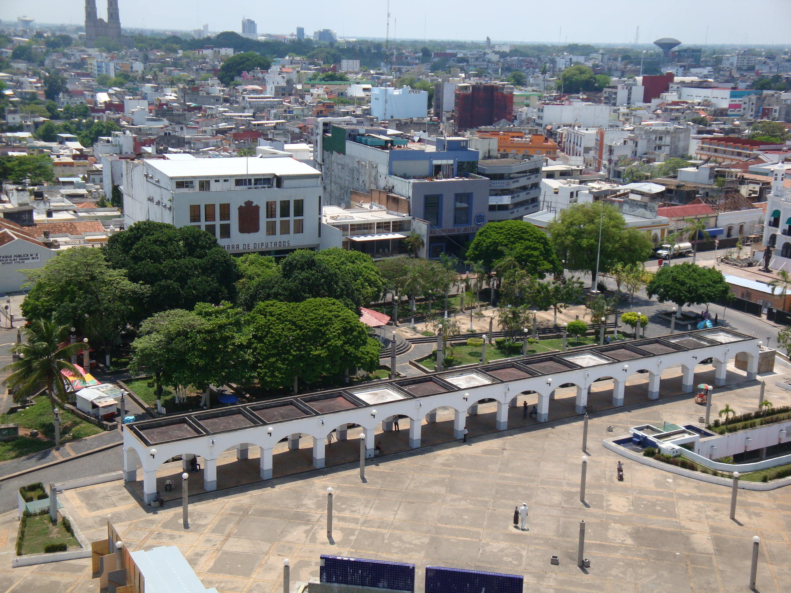 Villahermosa - Plaza de Armas de la ciudad de Villahermosa, Tabasco, México.