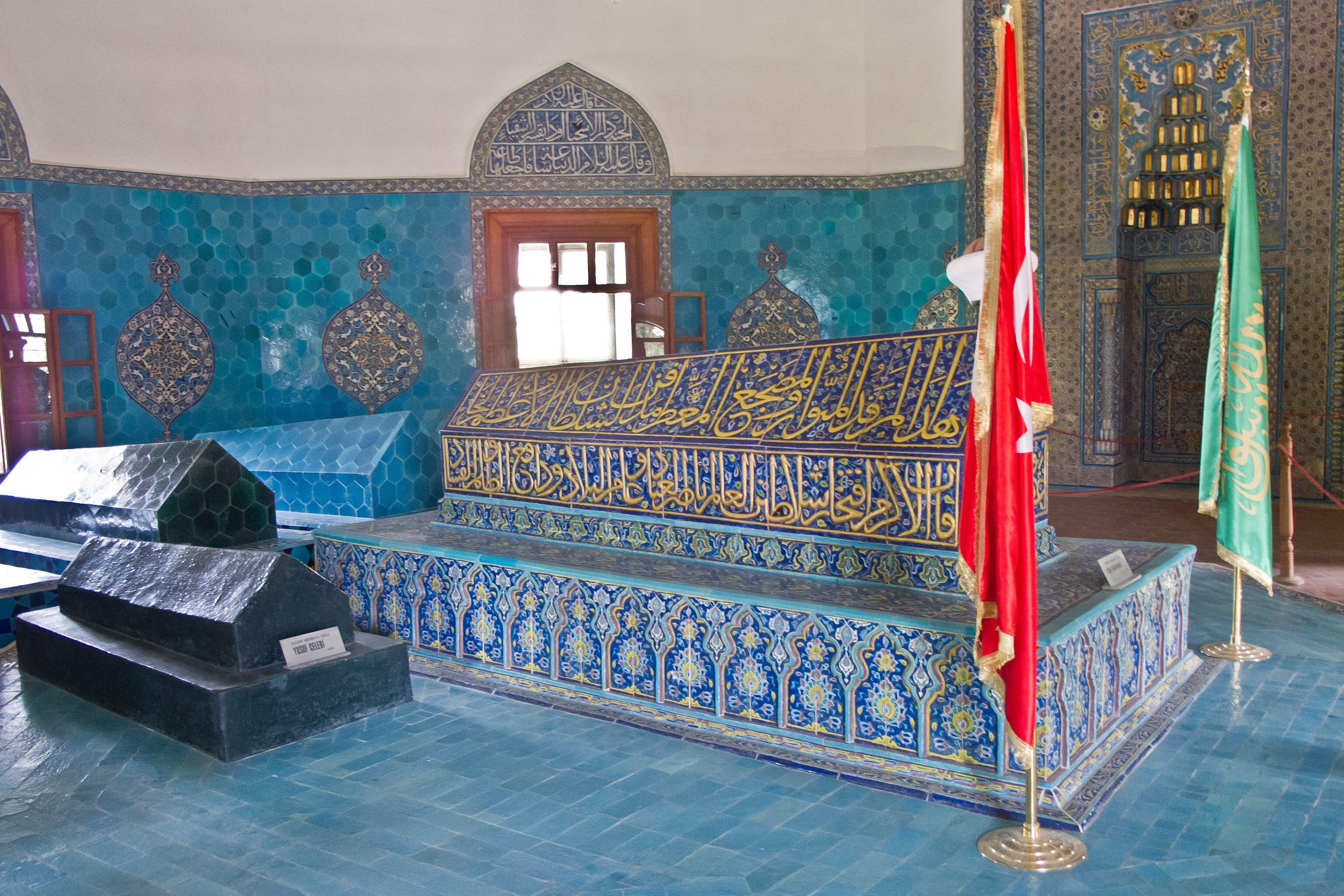 Mausoleum of the fifth Ottoman Sultan, Mehmed I, in Bursa, Turkey.