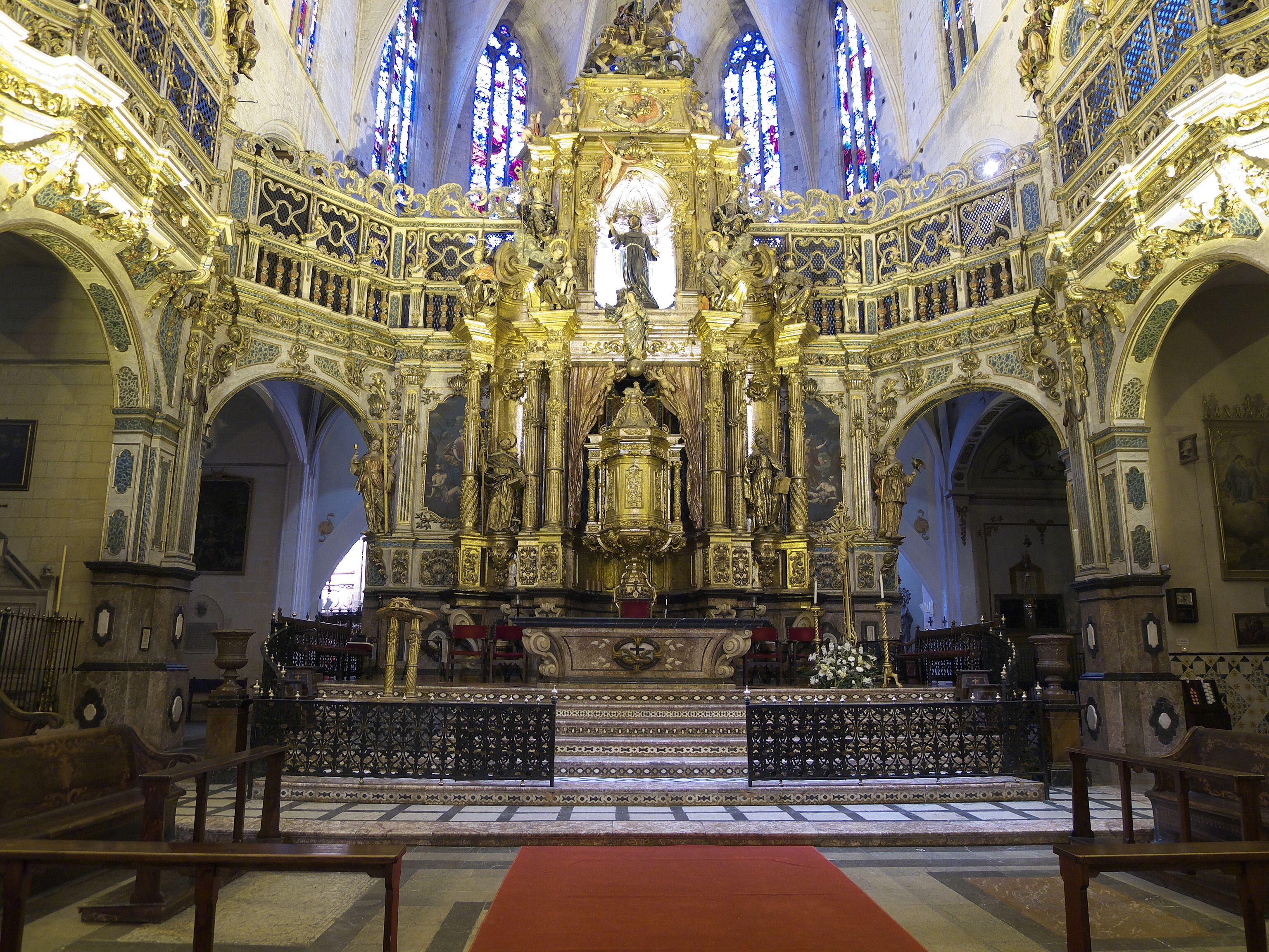 Retablo mayor (1739) de la basílica. Desconozco el autor o autores del proyecto.