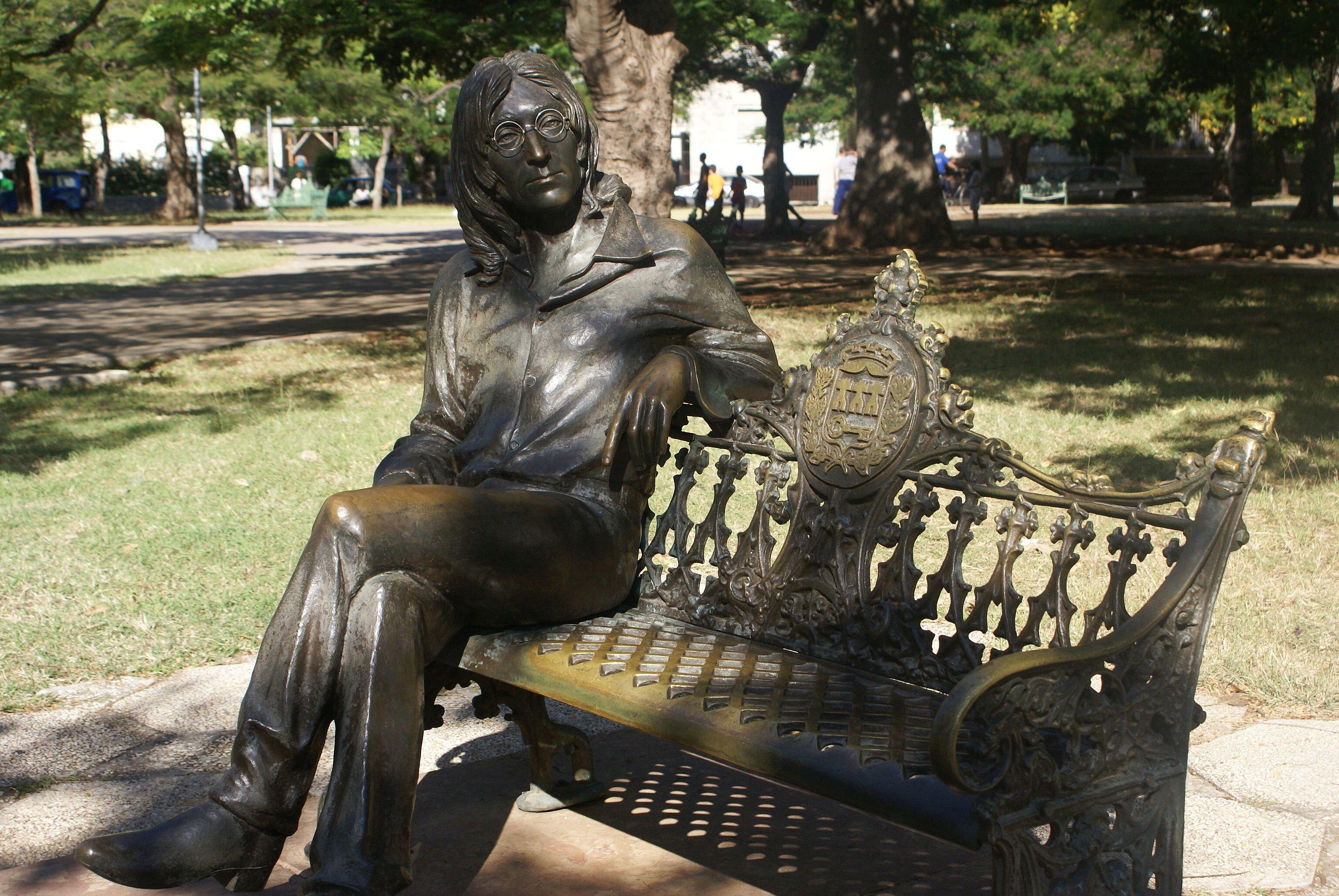 John Lennon statue in Havana, Cuba