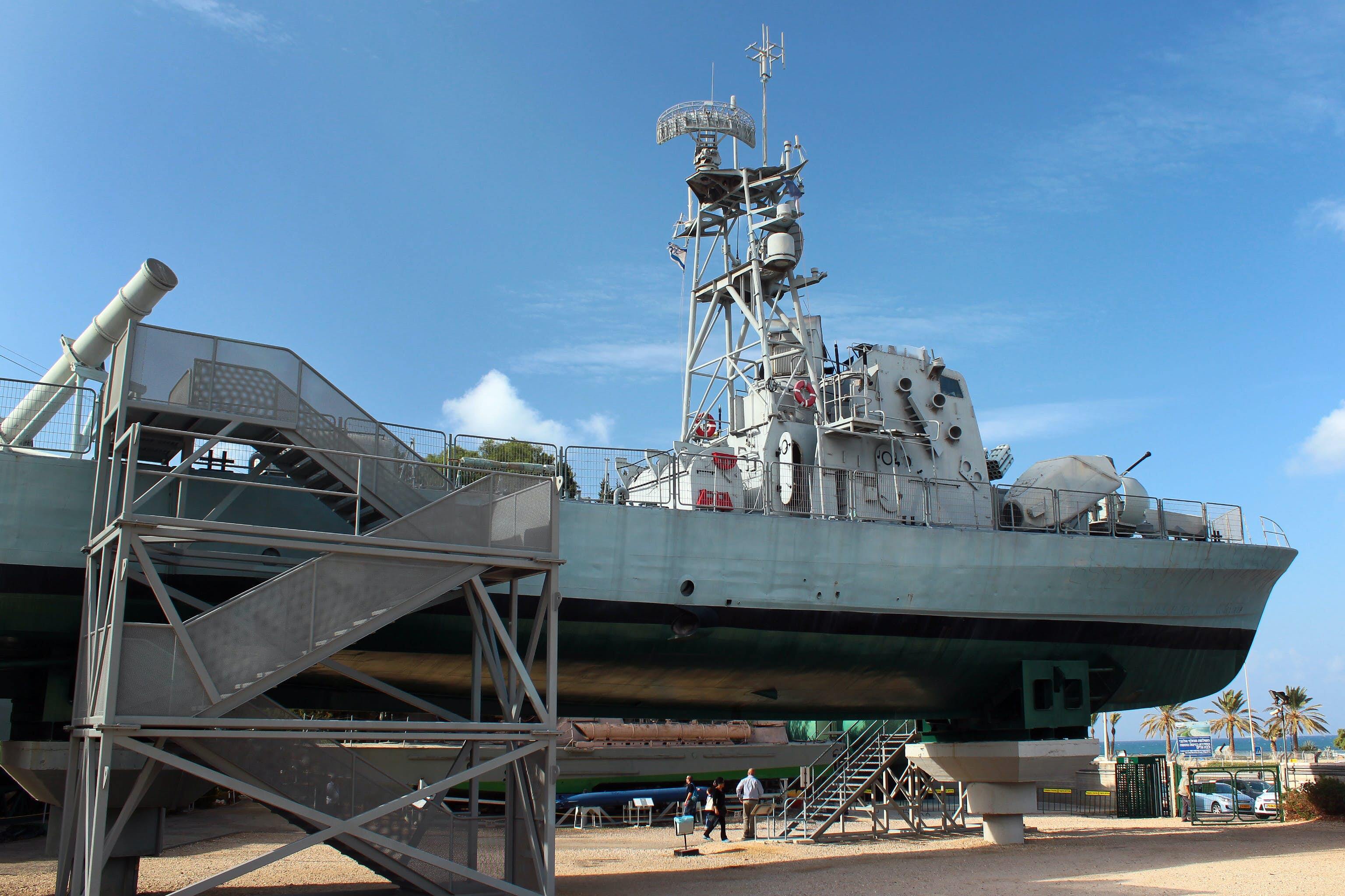 HAIFA, ISRAEL - DECEMBER 4,2013: INS Mivtach, retired ship on permanent display at Clandestine Immigration and Naval Museum at the bottom of Mount Carmel.; Shutterstock ID 612169475