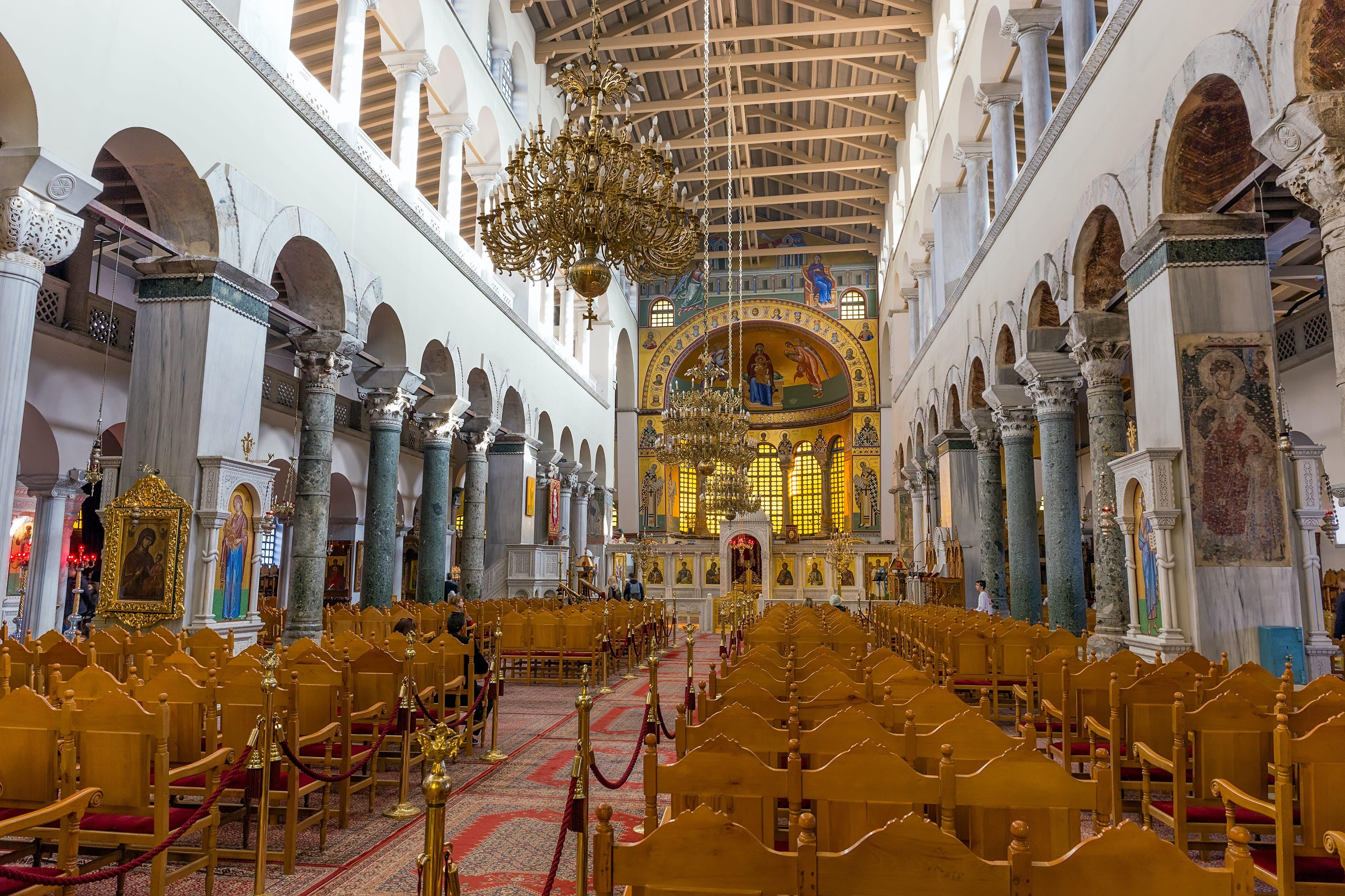 THESSALONIKI, GREECE - DECEMBER 29: Interior of the Basilica of Hagios Demetrios on December 29, 2015 in Thessaloniki, Greece. Saint Demetrios is the patron saint of Thessaloniki city.; Shutterstock ID 753257872; your: Barbara Di Castro; gl: 65050; netsuite: digital; full: poi
753257872