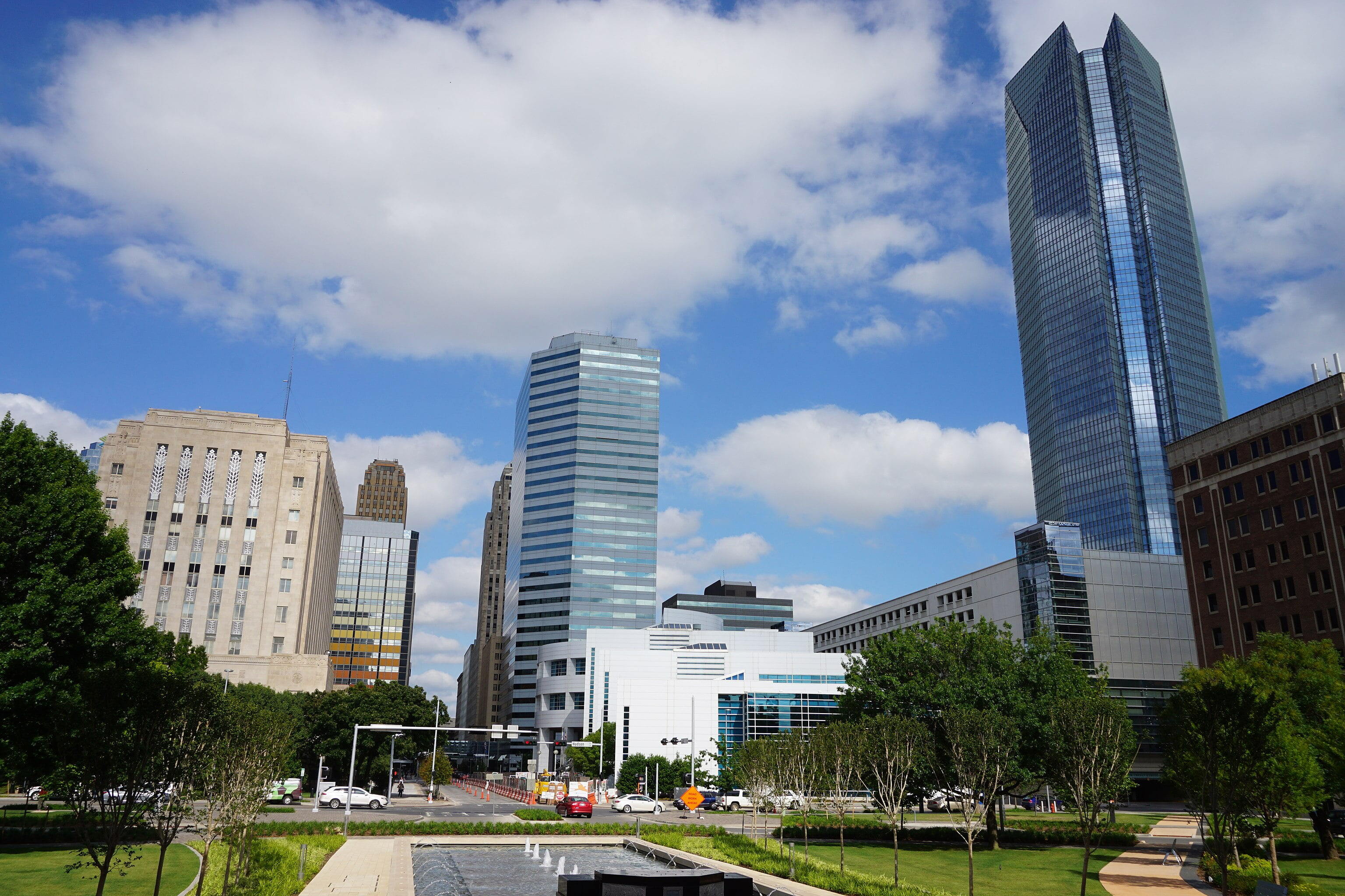 Oklahoma City - A view of the Oklahoma City skyline from the Municipal Building in Oklahoma City, Oklahoma (United States).