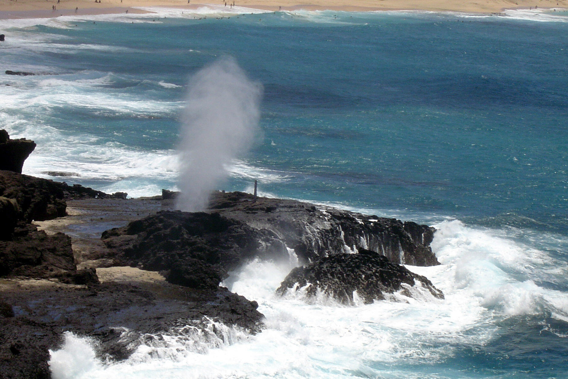 Halona Blowhole in Oahu, Hawaii