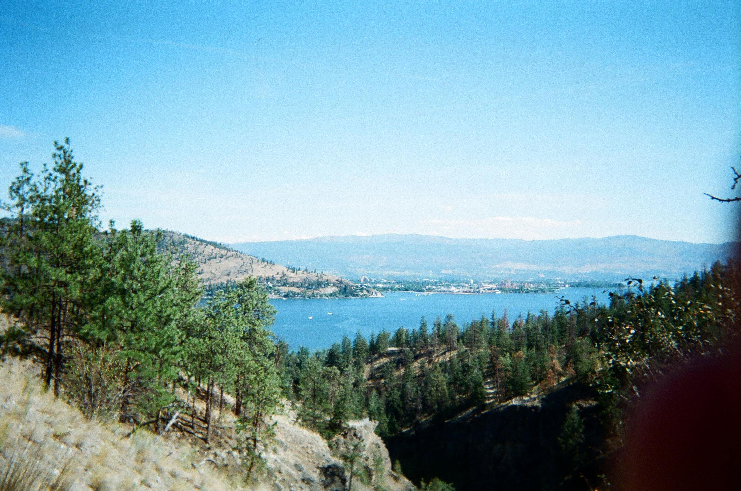 Kelowna - The city of Kelowna seen from a hike atop Bear Creek Provincial Park.