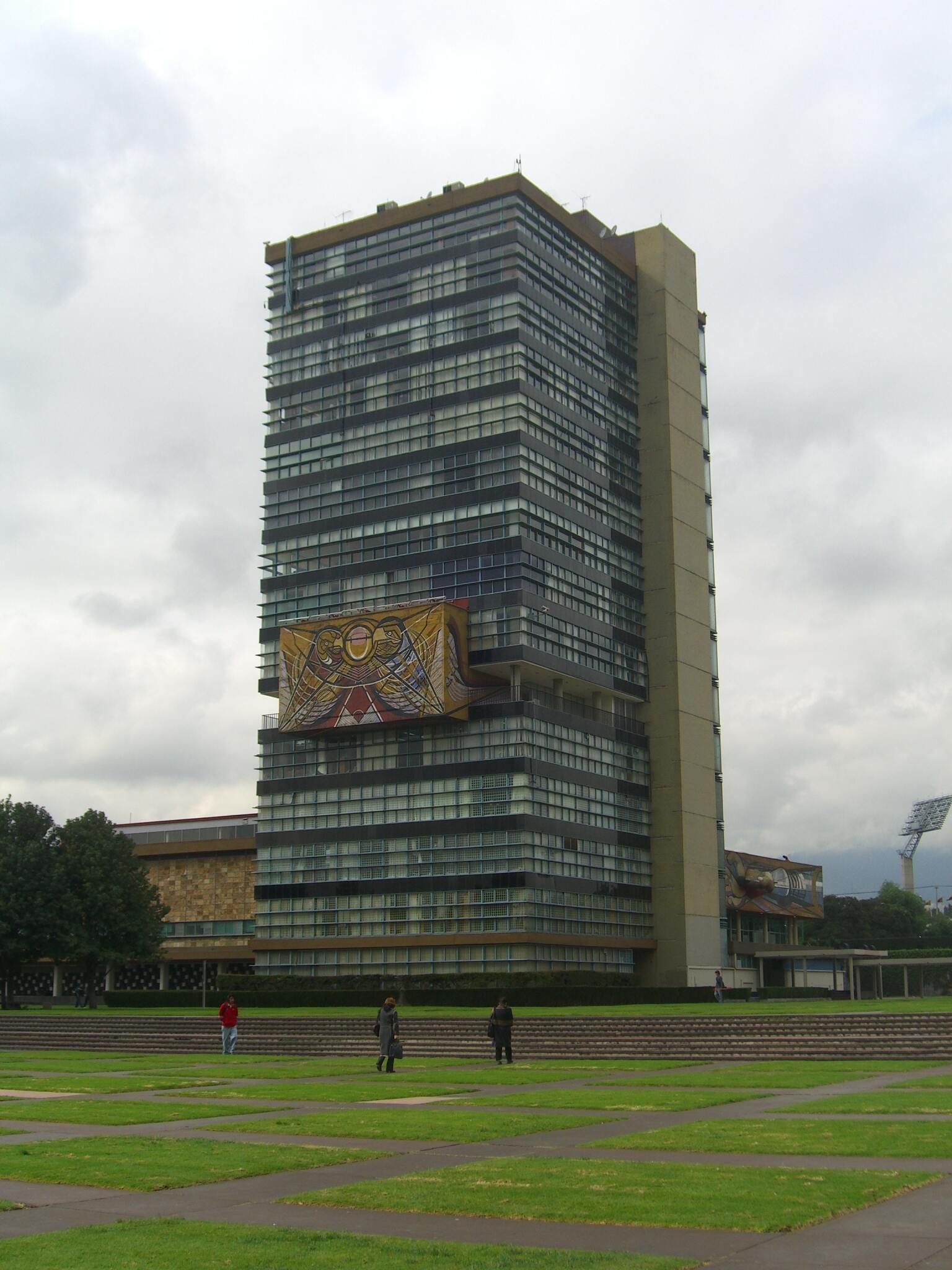 Administrative building of the National Autonomous University of Mexico on the campus of Mexico City.