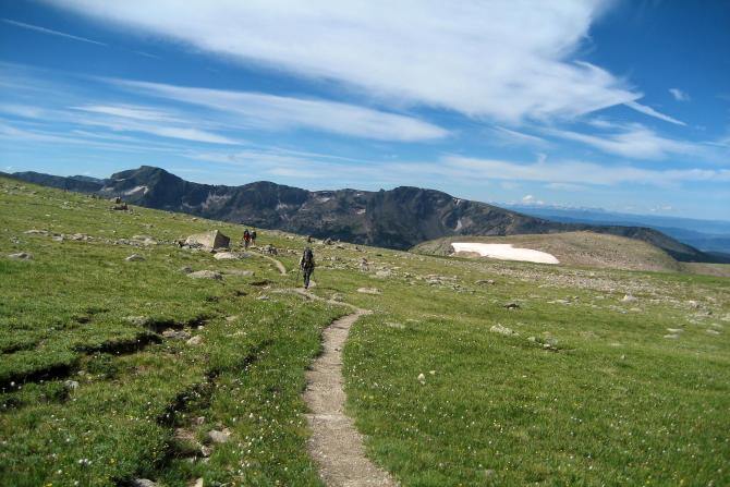 Trasa na Flattop Mountain