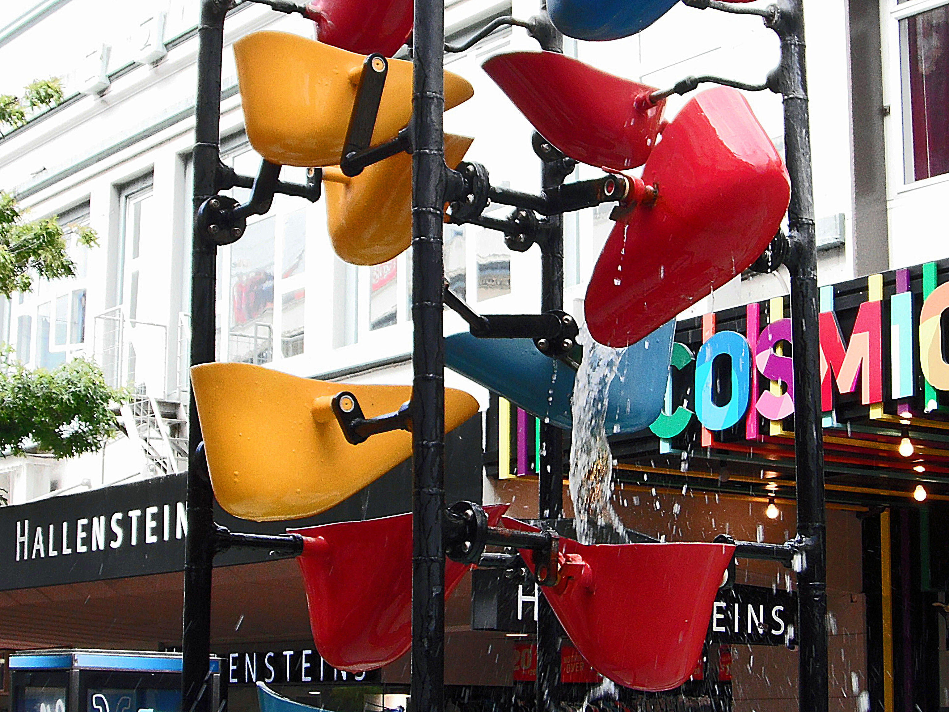 Wellington's Bucket Fountain in Cuba Mall.