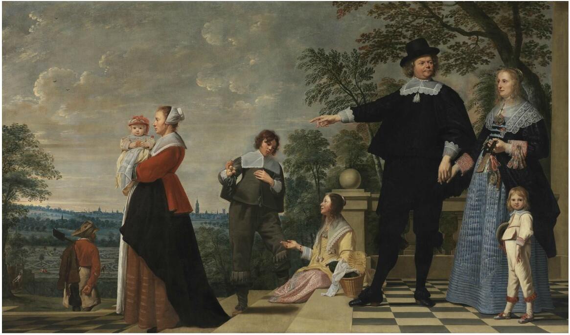 Jacob van Oost (I), Portrait of a Bruges Family, 255.5 cm x 150.5 cm, Groeninge Museum Bruges