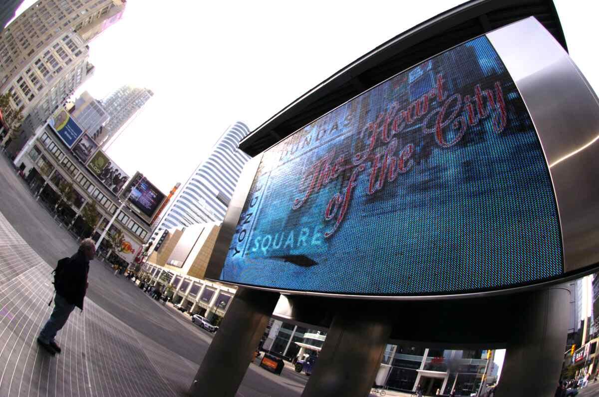 Dundas Square urbeach pixelboard