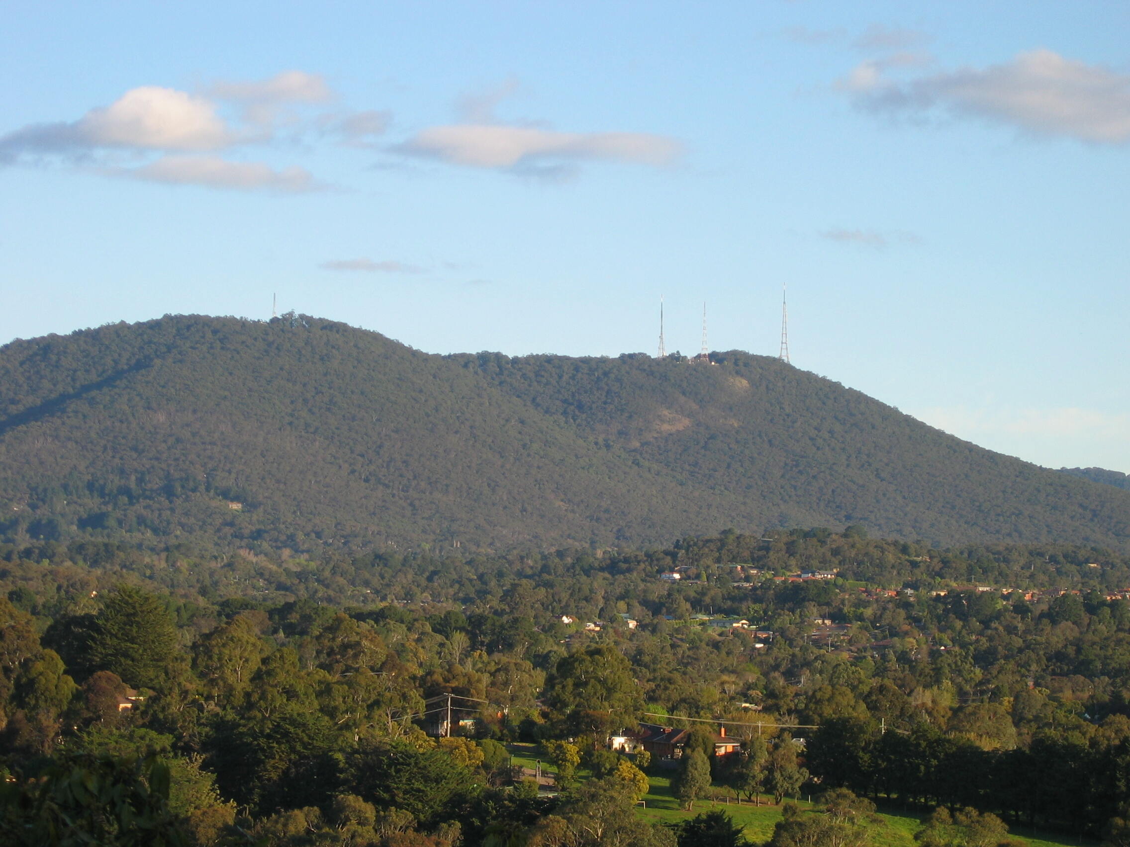 Mount Dandenong from Mooroolbark.