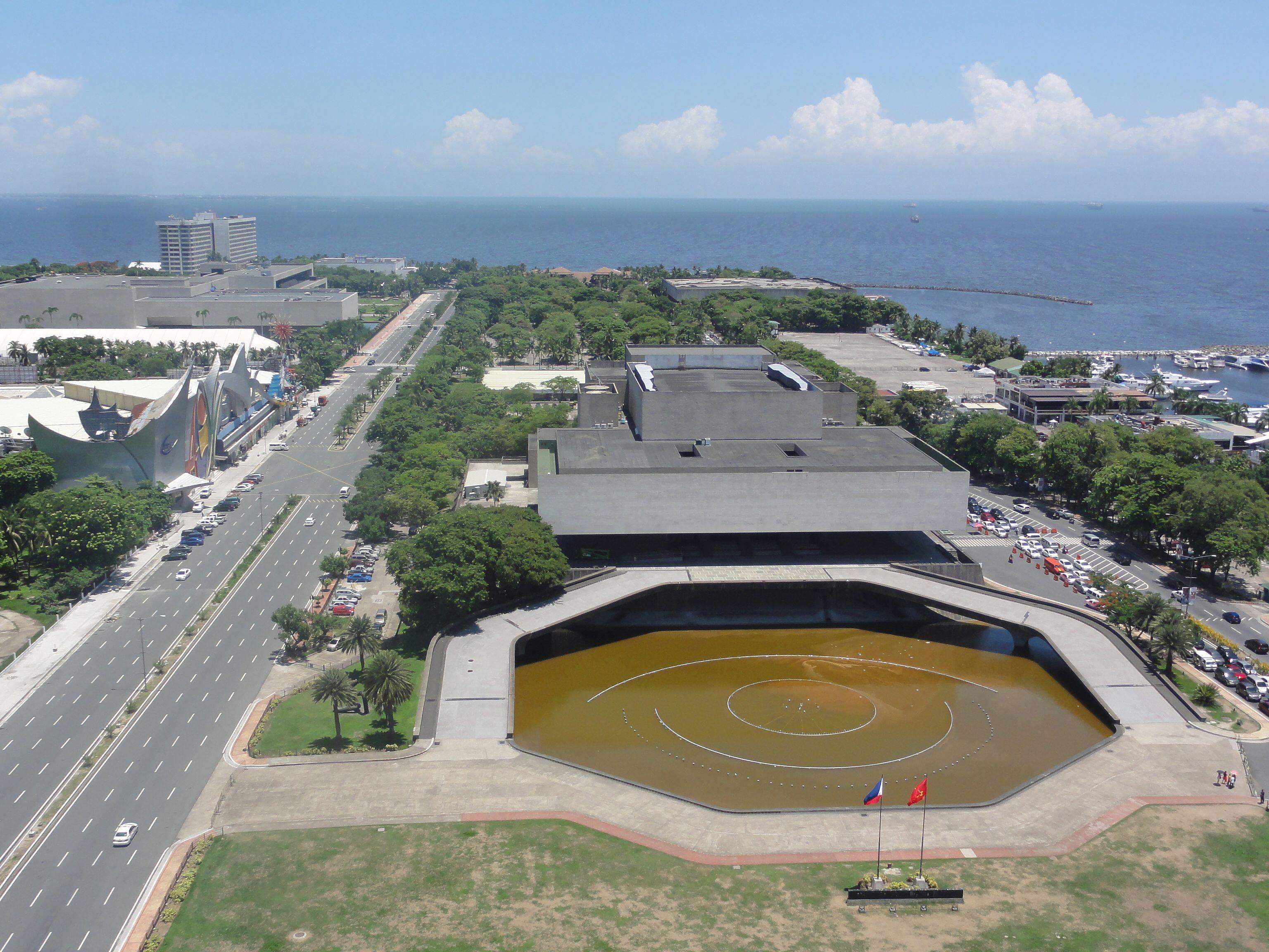 Top view of the Main Theater of the Cultural Center of the PHilippines (CCP) along Roxas Boulevard, CCP Complex, Pasay City as of June 2015.