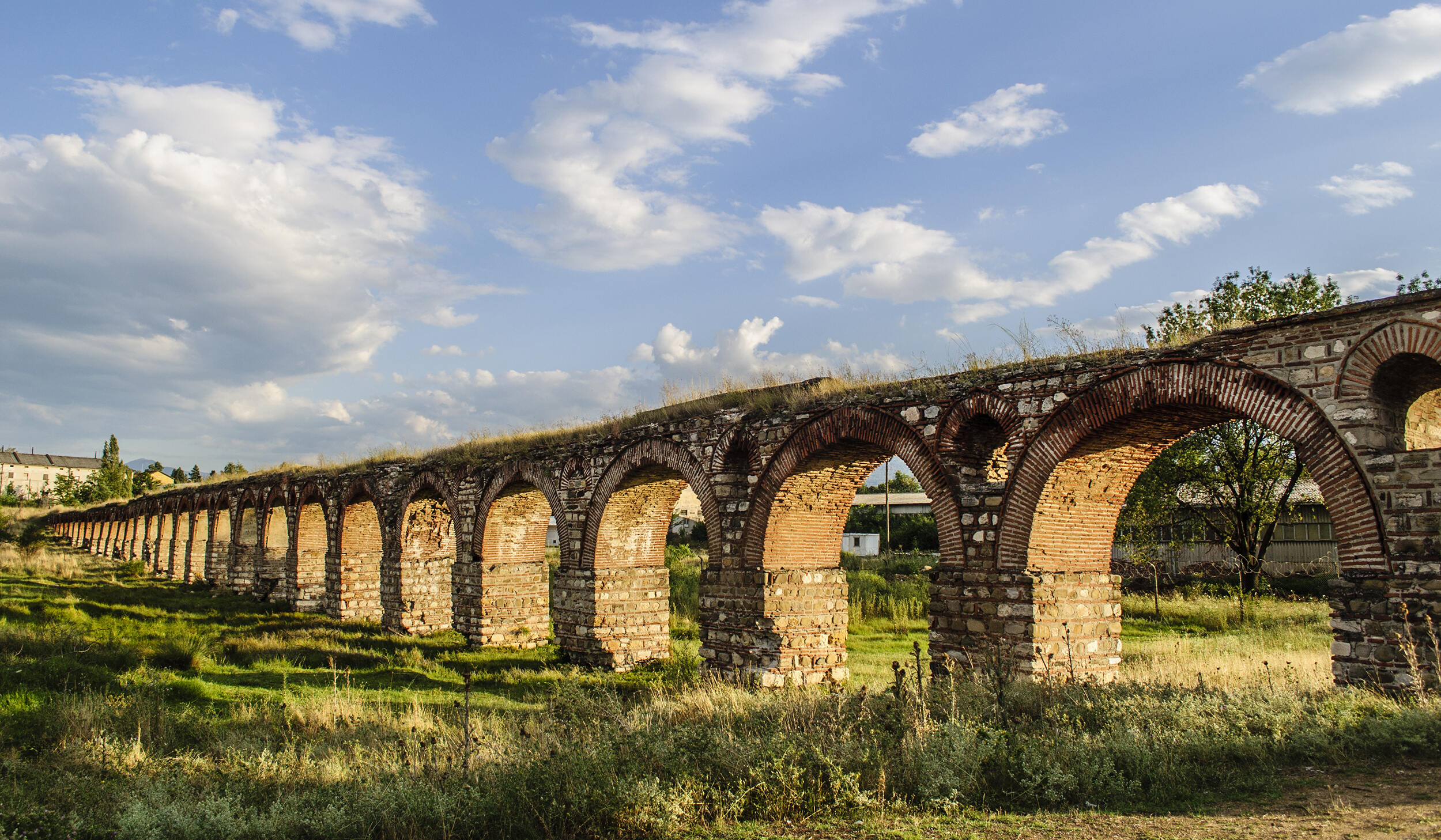 Skopje Aqueduct near the village of Vizbegovo, Macedonia