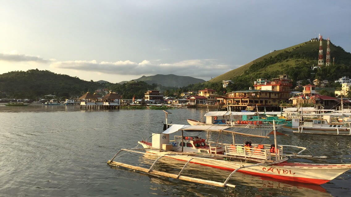 Coron - A boat in the Philippines