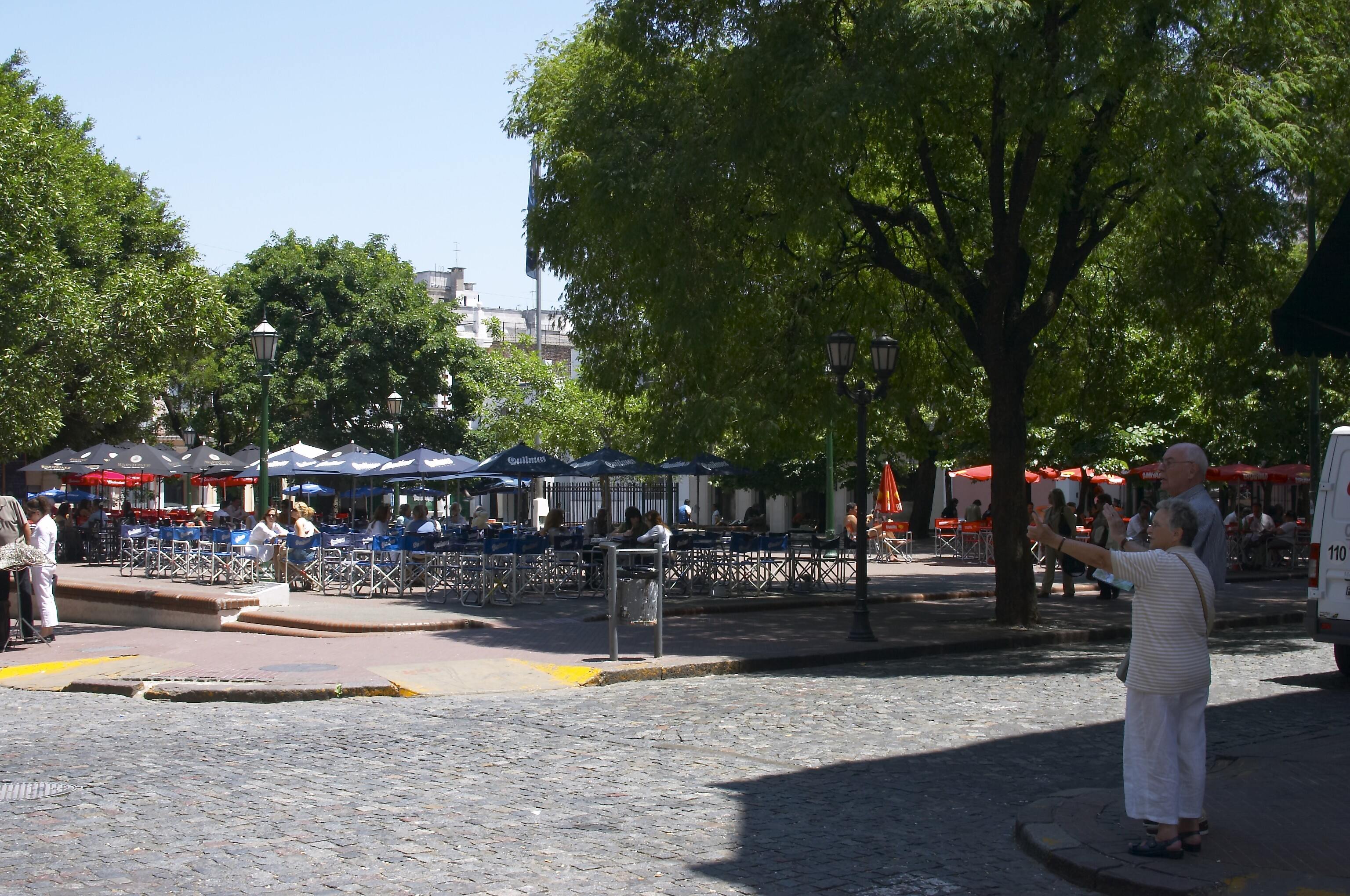 Plaza Dorrego, Buenos Aires, Argentina. Barrio de San Telmo.