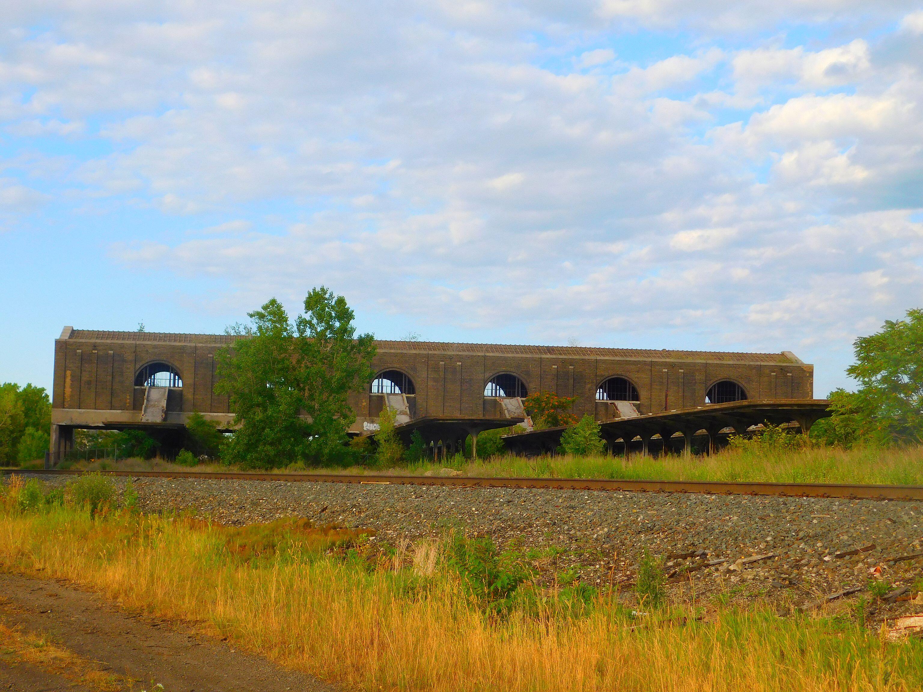 The former platforms of the Buffalo Central Terminal in Buffalo, New York.