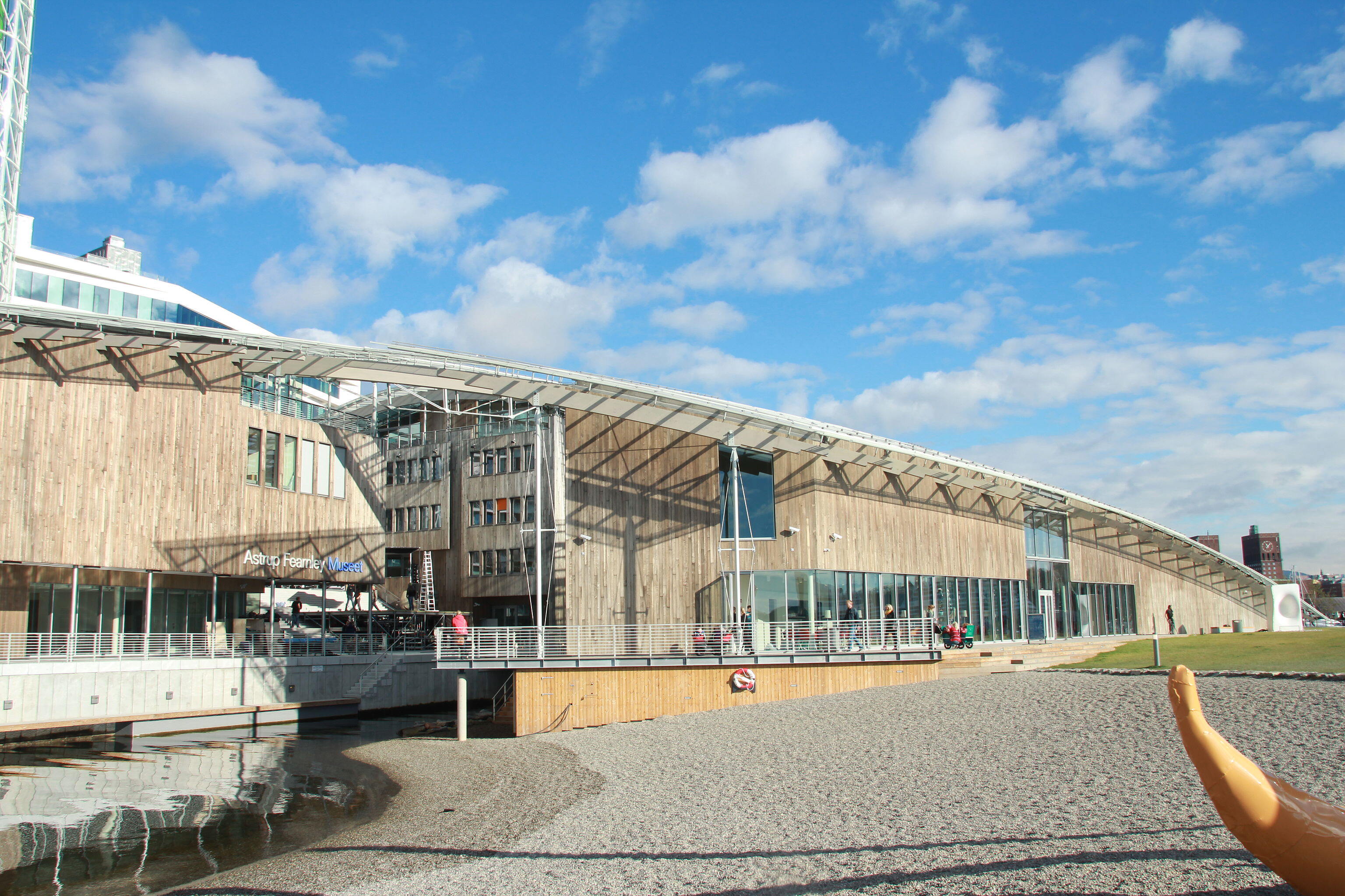 The Astrup Fearnley Museum of Modern Art is a privately owned Contemporary Art gallery in Oslo in Norway. The new building from 2012. Architect Renzo Piano.