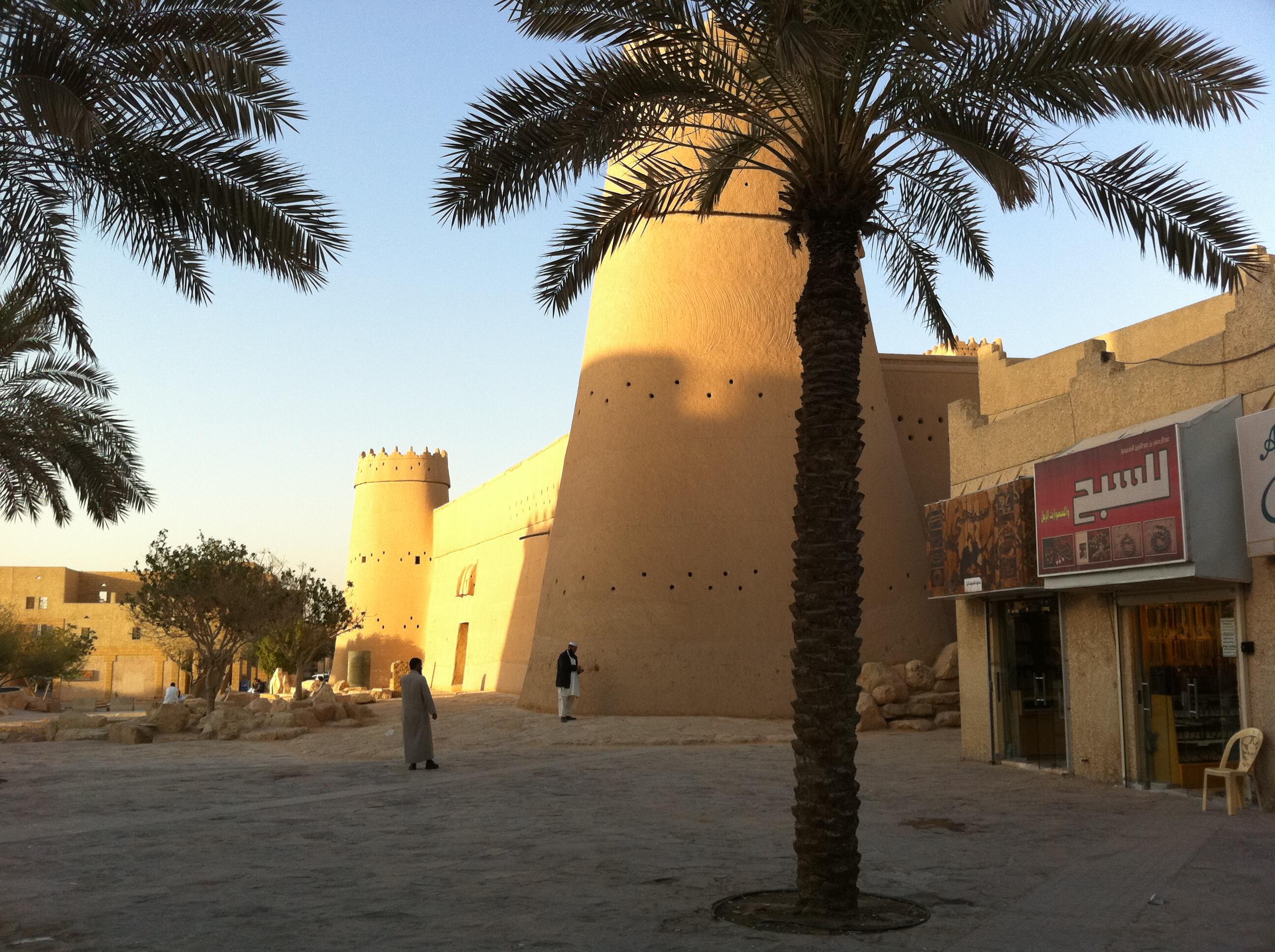 Southwest corner of the Masmak Castle from Thumairi road.