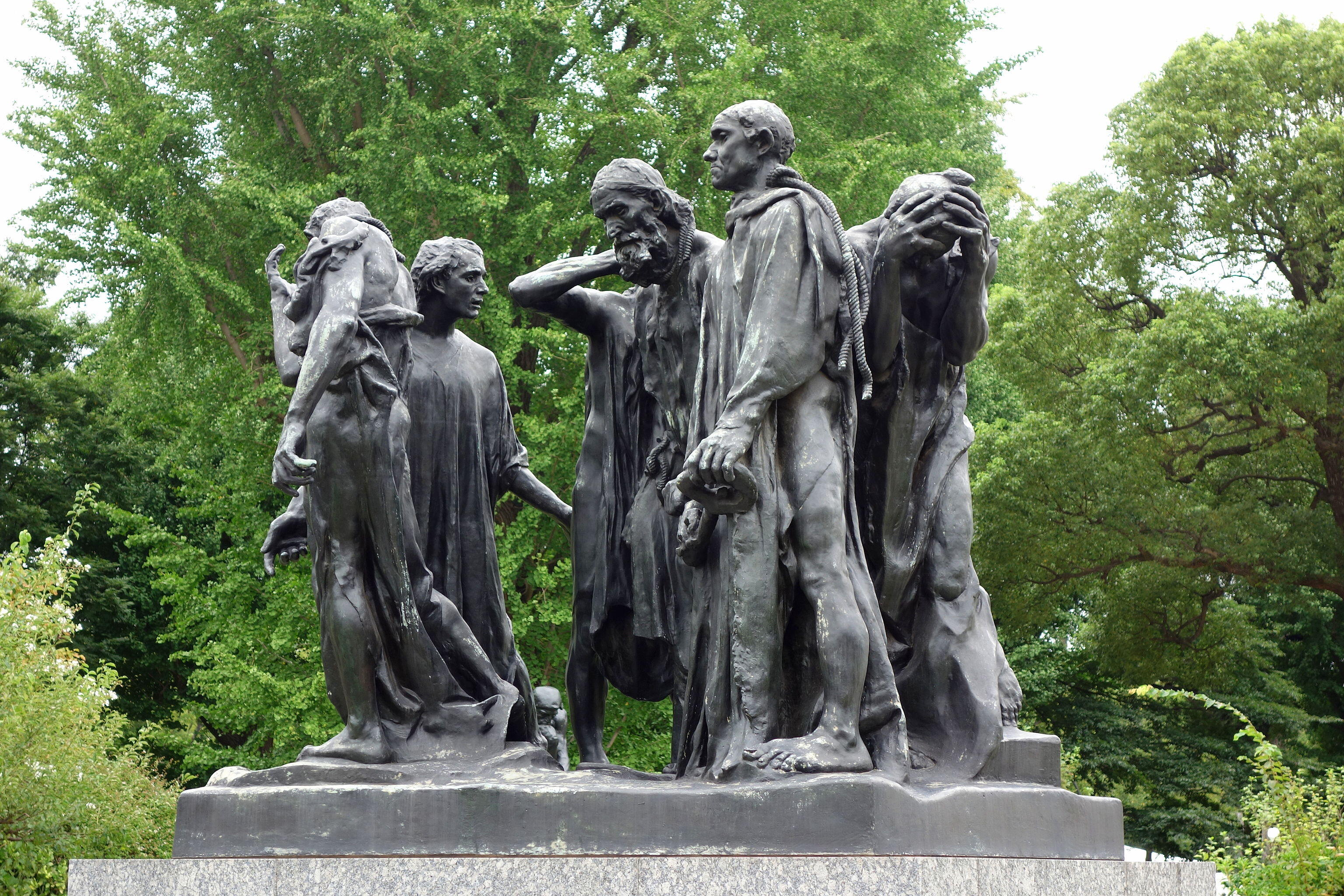 Les Bourgeois de Calais by Auguste Rodin - National Museum of Western Art, Tokyo, Japan. This artwork is in the public domain because the artist died more than 70 years ago. Photography was permitted in the museum without restriction.