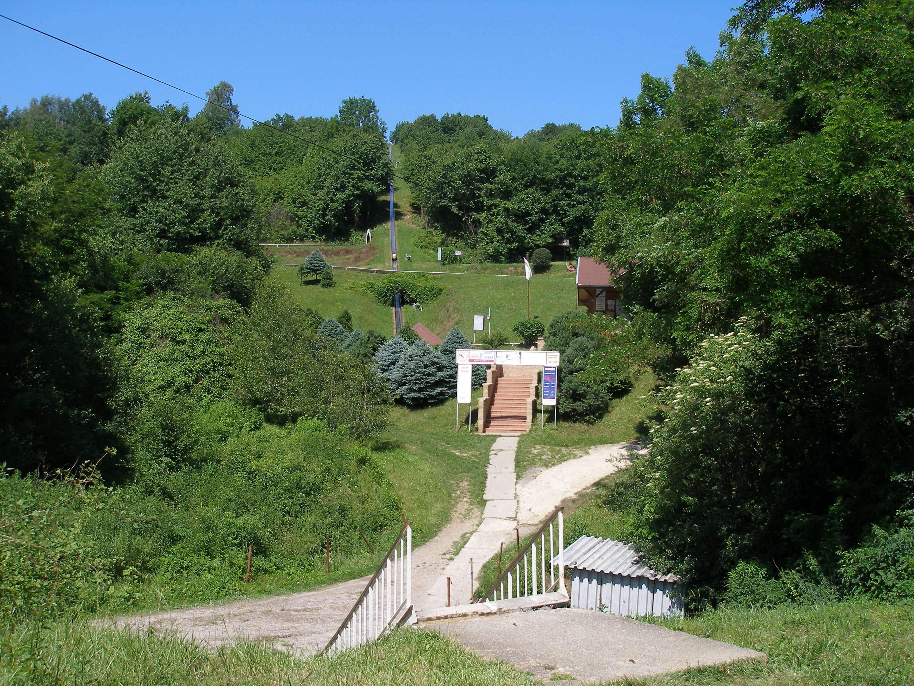 Letná bobová dráha v Kavečanoch