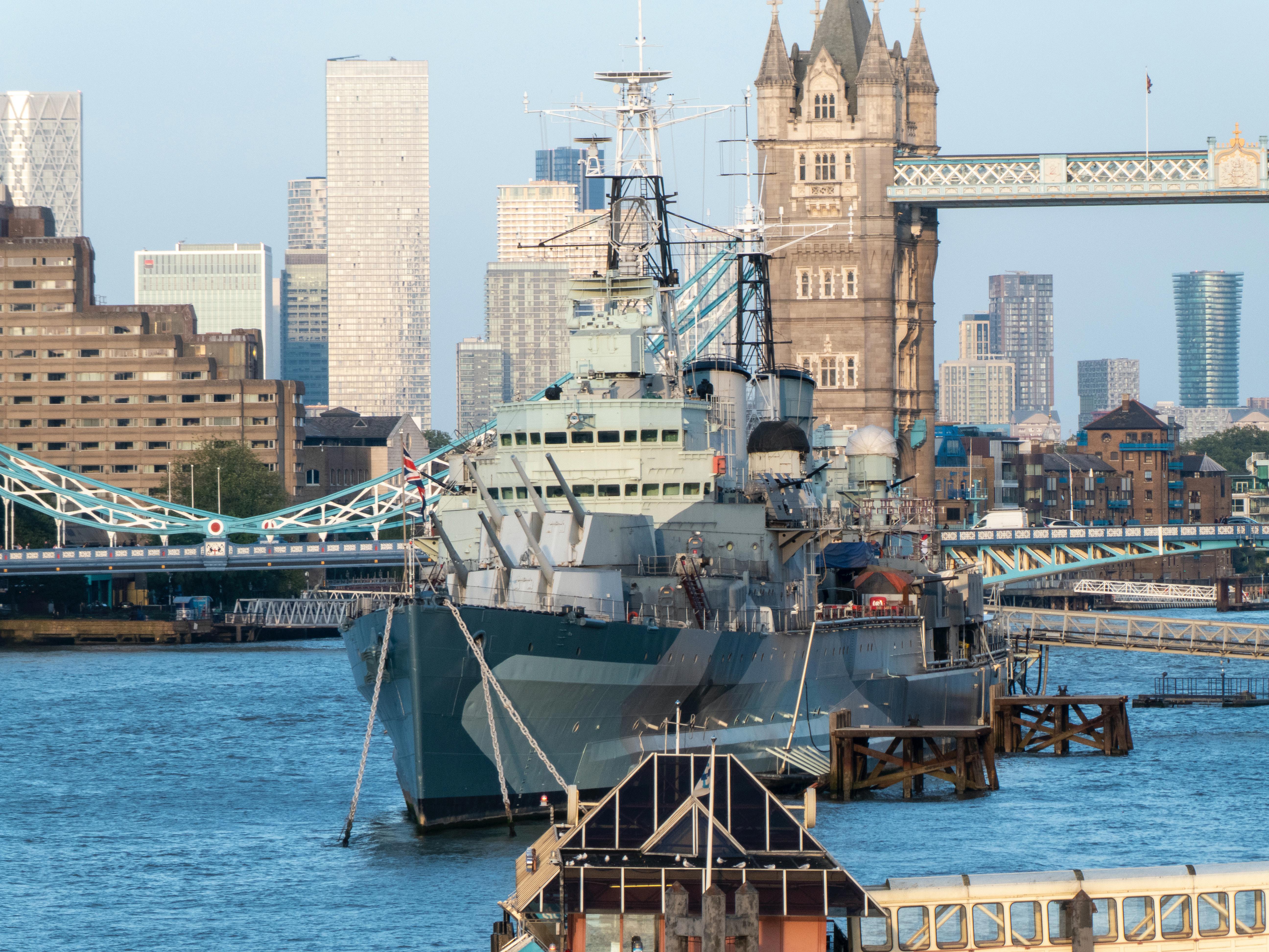 HMS Belfast v Londýně