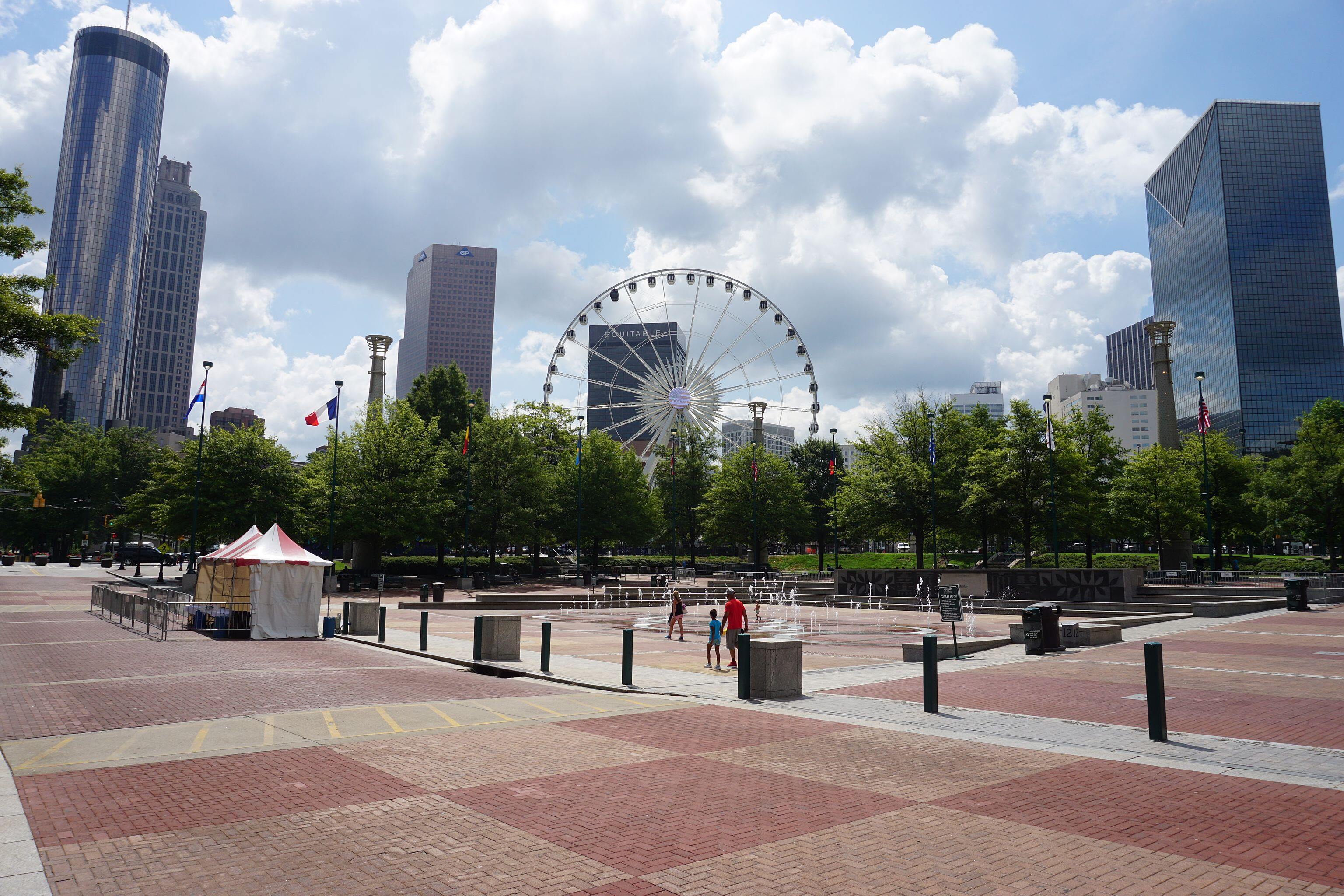 Centennial Olympic Park in Atlanta, Georgia (United States).