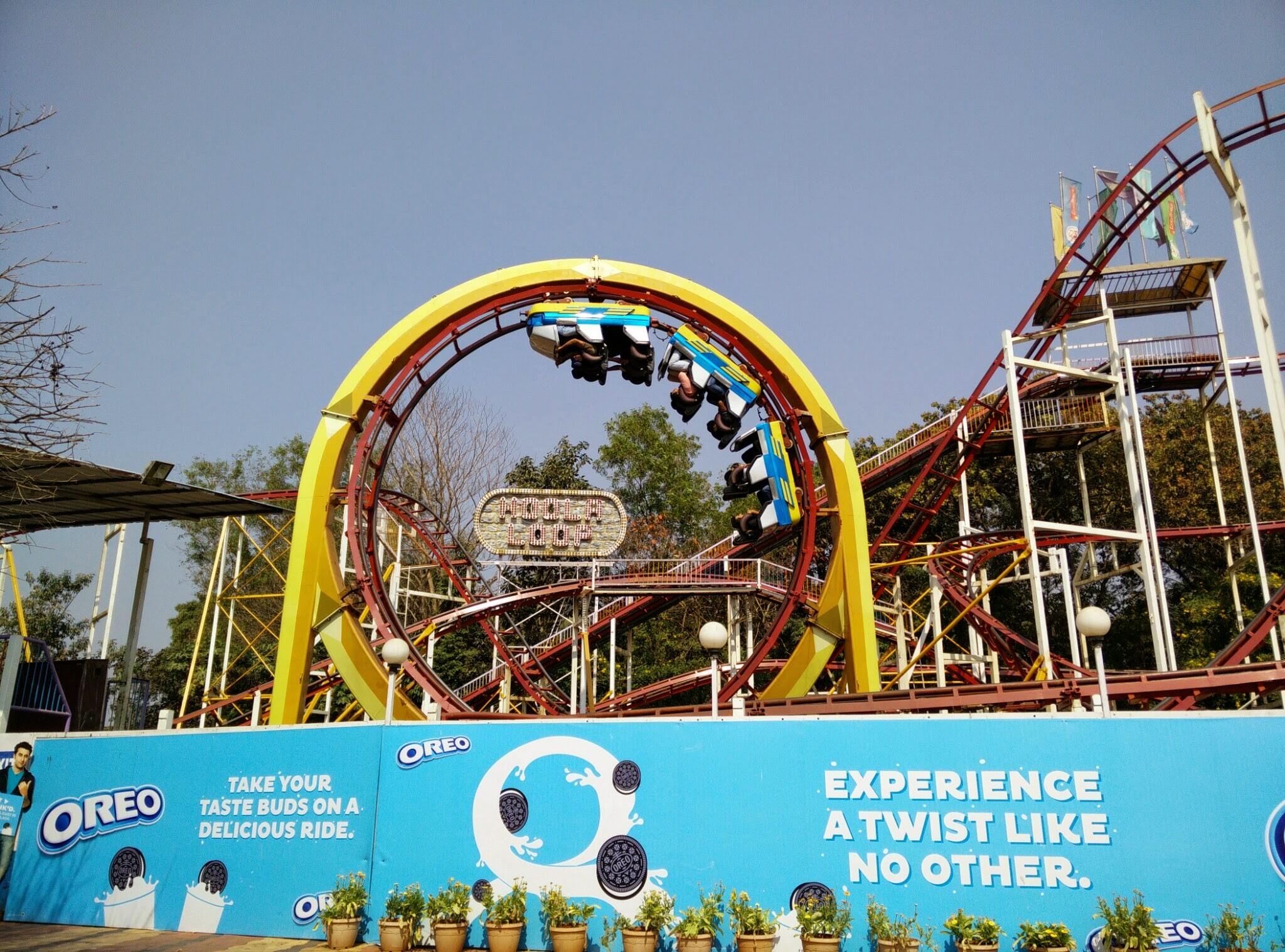 Roller coaster in EsselWorld, Mumbai.