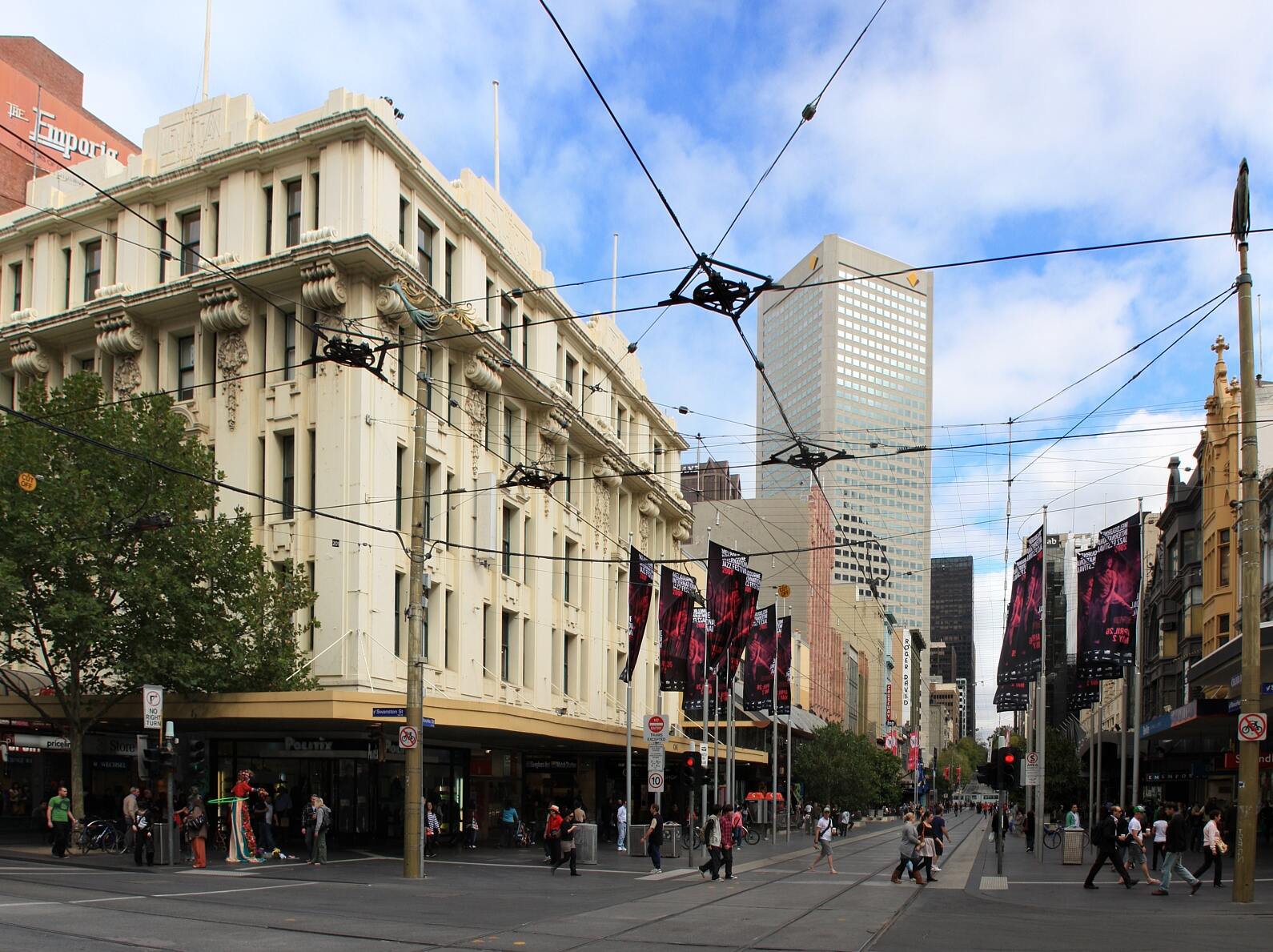 Bourke st shopping mall in Melbourne, Victoria