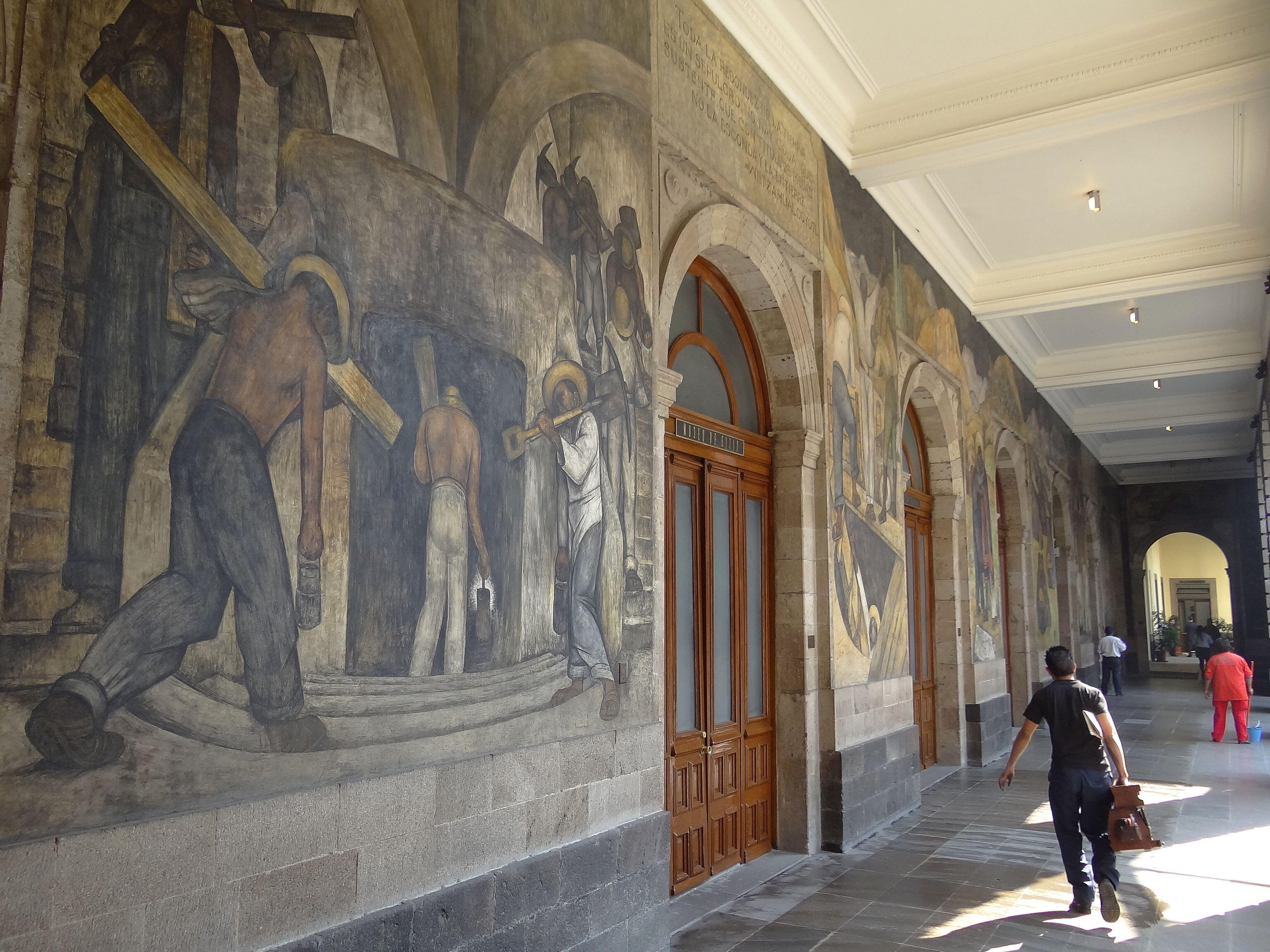 Diego Rivera murals in the Secretaría de Educación Pública (SEP), Mexico City.