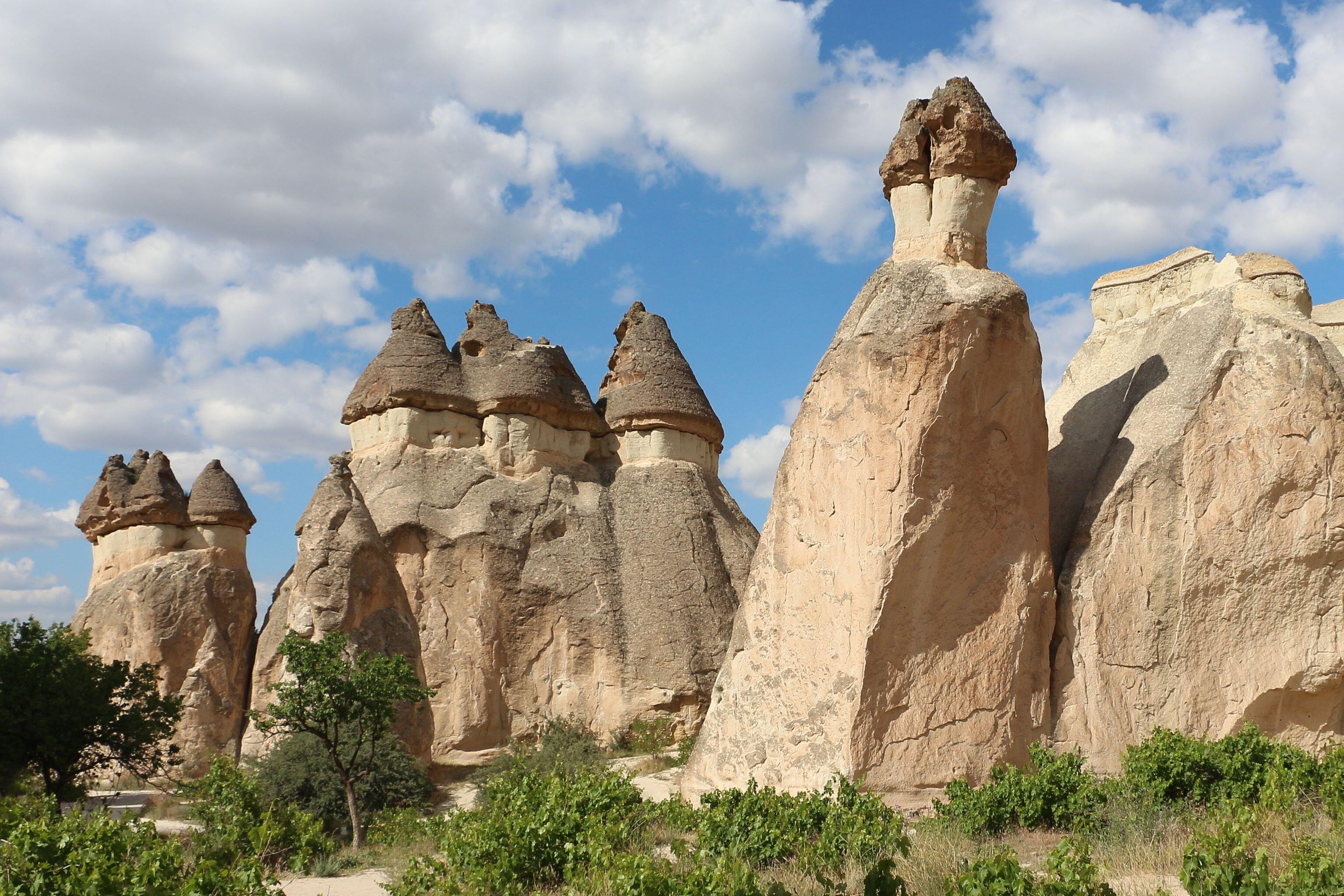 Fairy chimneys in Zelve, Cappadocia, Turkey