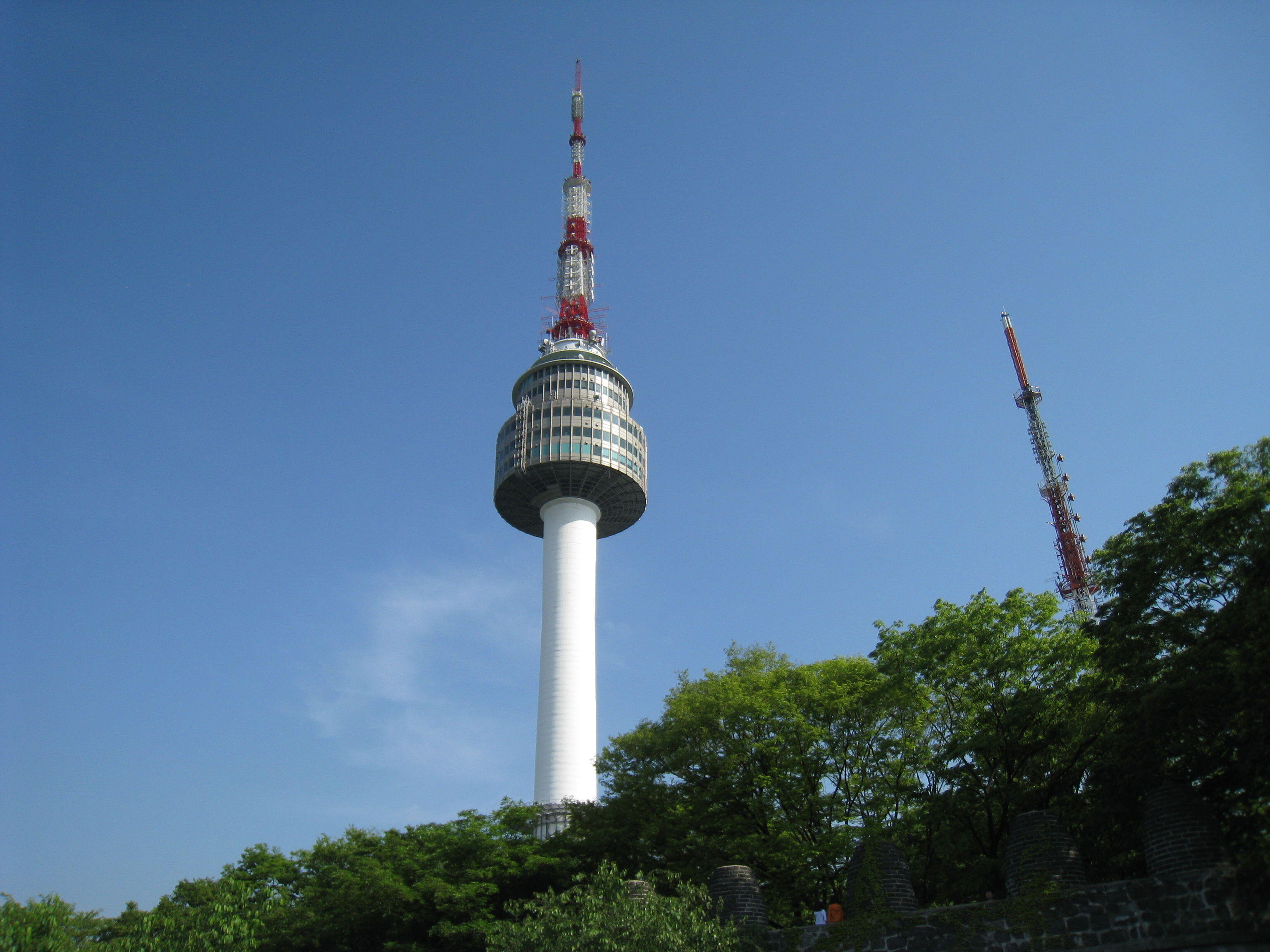 Picture taken near cable car station towards tower