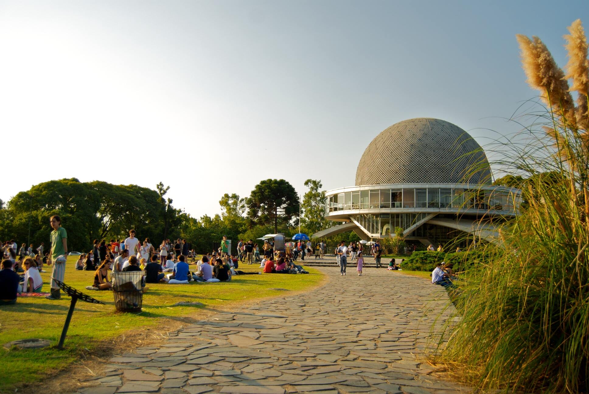 View Galileo Galilei Planetarium in Buenos Aires (Argentina) during the 'Pillow Fight'