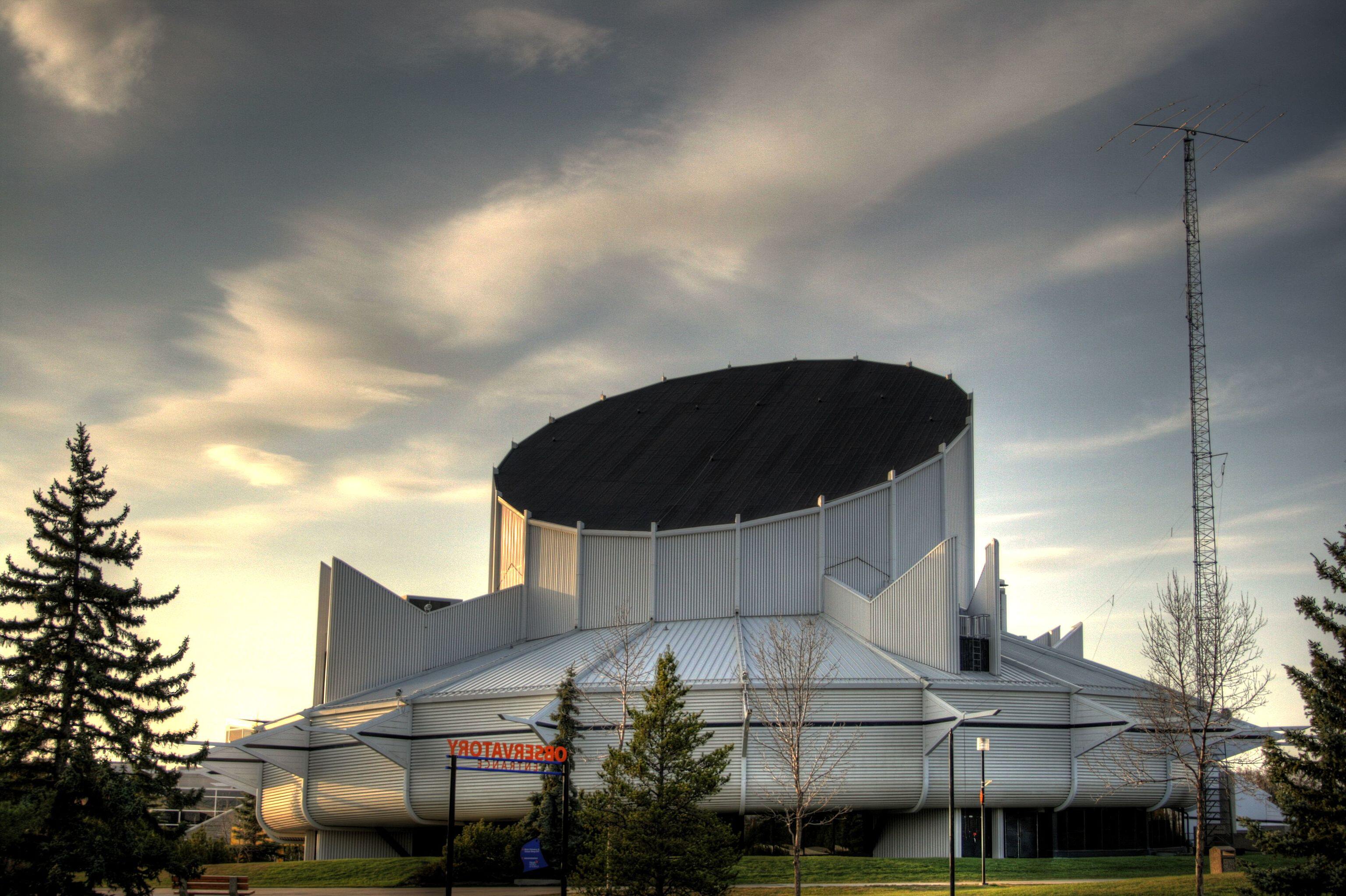 TELUS World of Science main building, which houses an IMAX theatre and a planetarium.