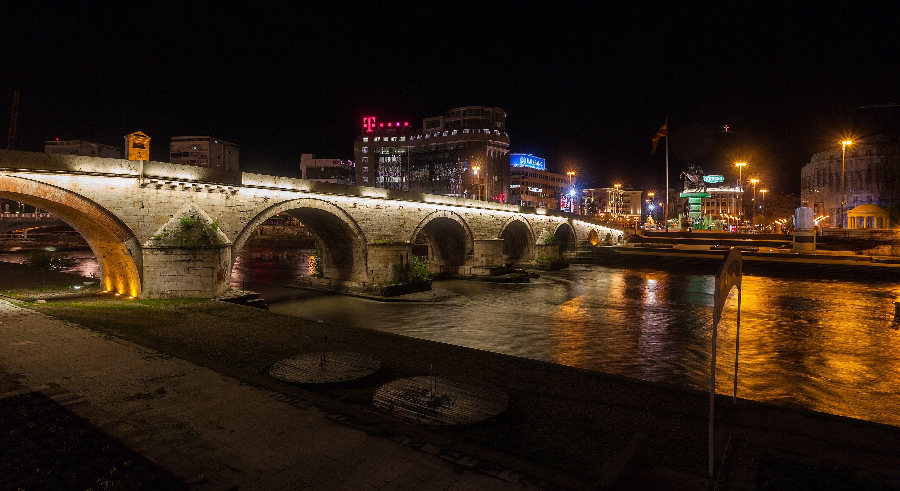 Stone Bridge, Skopje, Republic of Macedonia