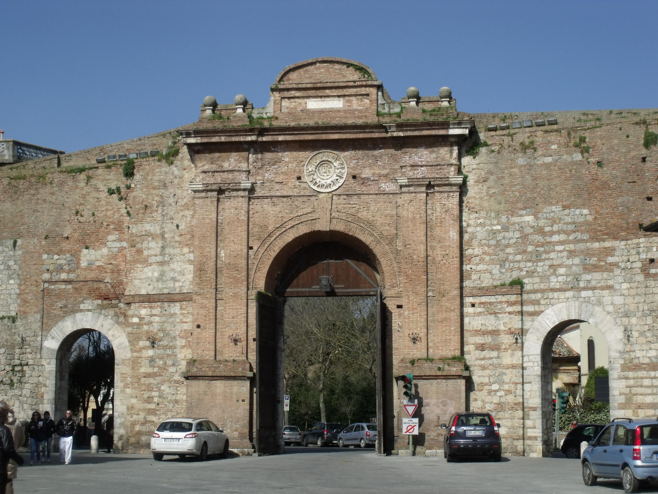 Porta Camollia (Inside) in Siena, Tuscany, Italy