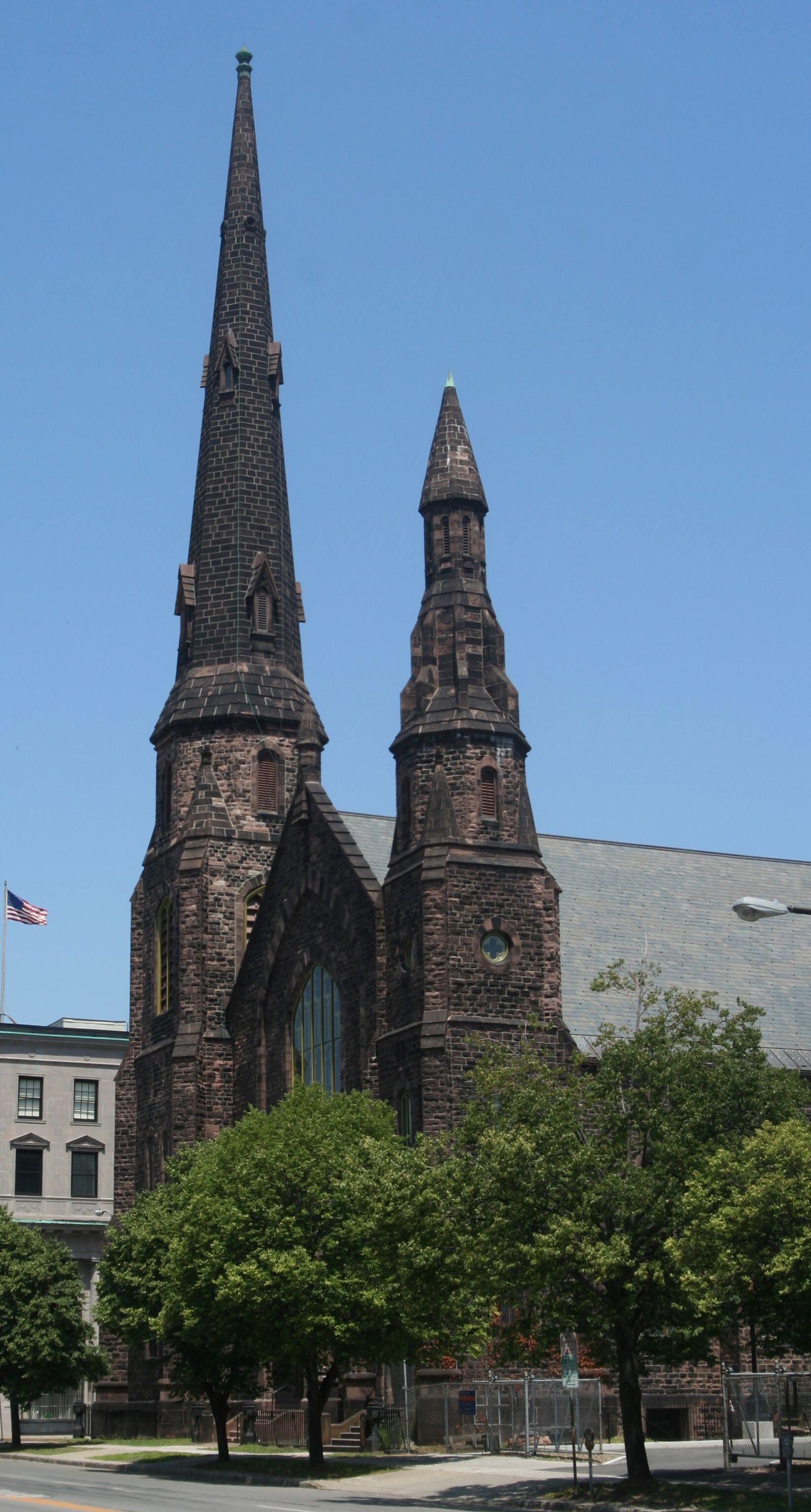 The former Asbury Delaware United Methodist Church, in Buffalo, NY, now home to Righteous Babe Records and Hallwalls Contemporary Art Center. The…